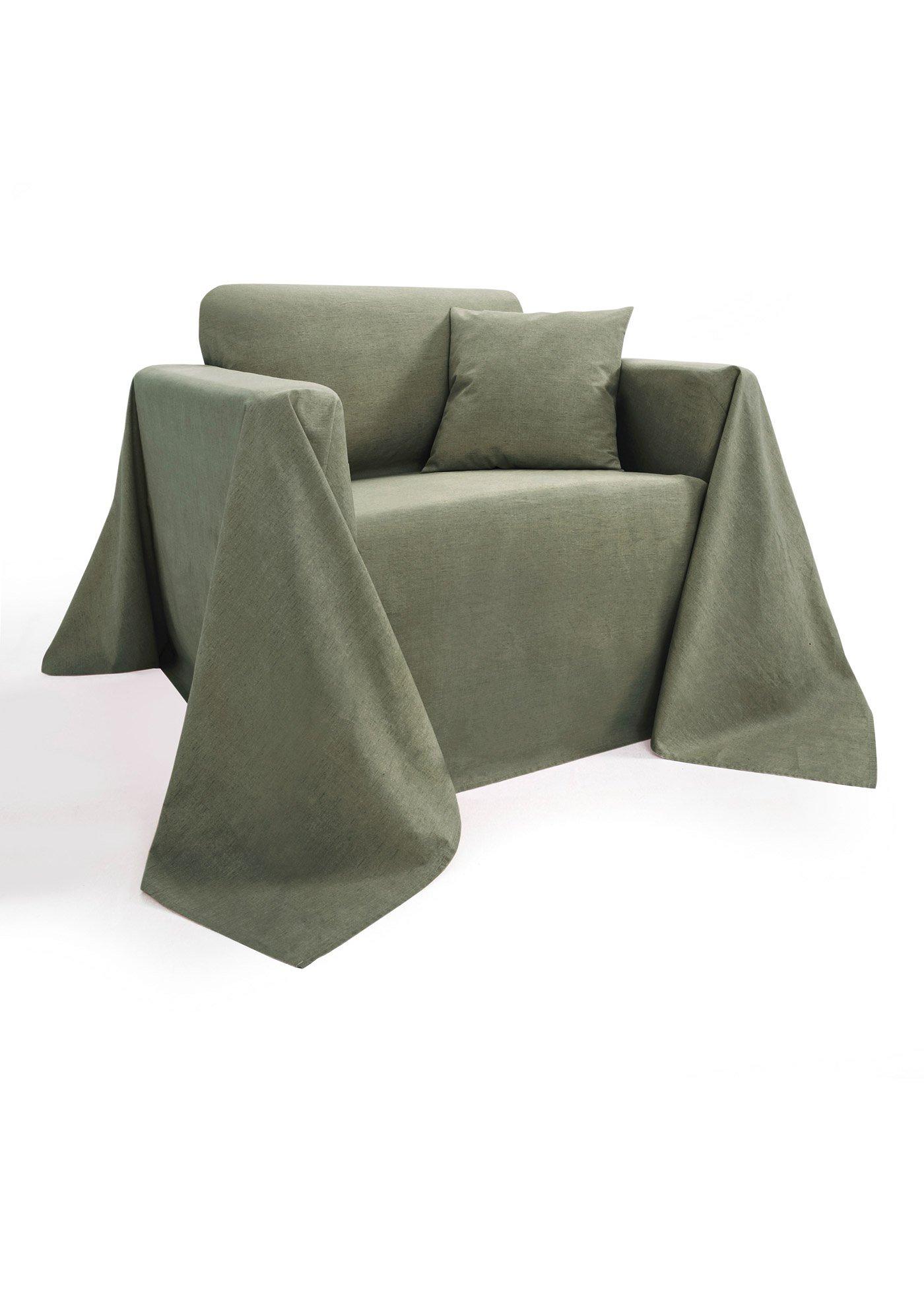 Couvre-lit effet lin