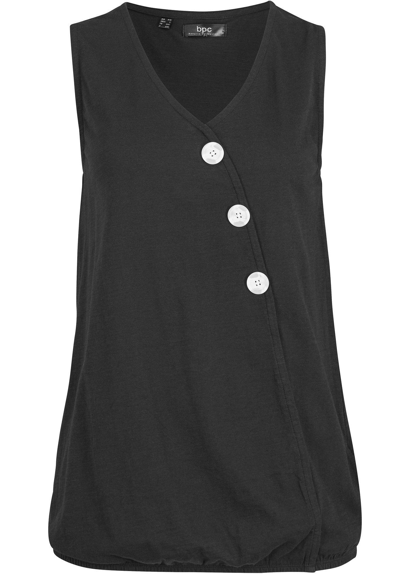 Top style portefeuille élastiqué en coton