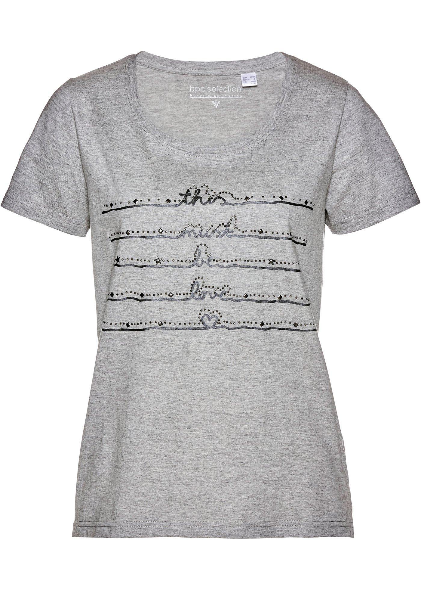 T-shirt à imprimé métallisé