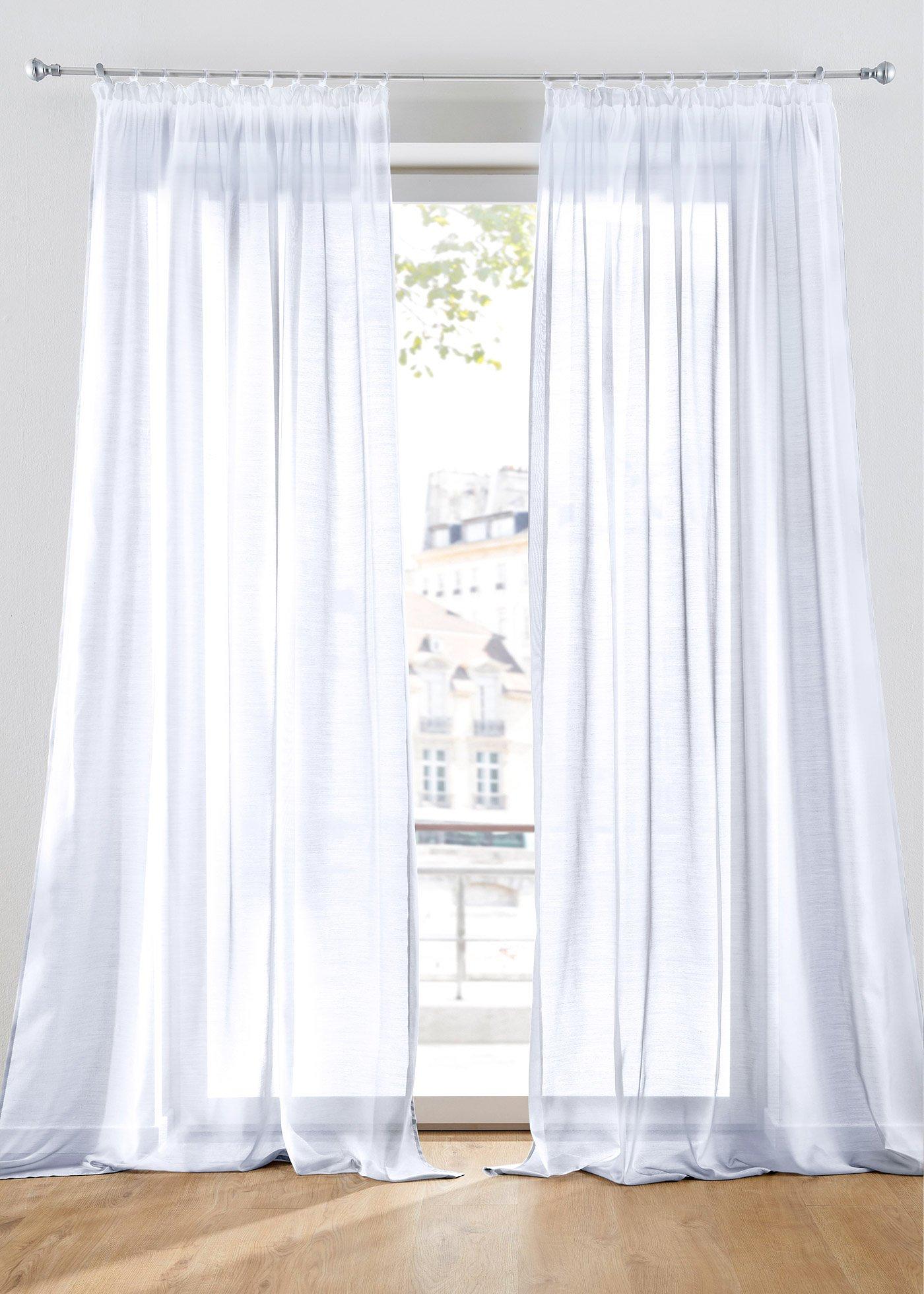 Voilage en batiste uni (1 pce.)