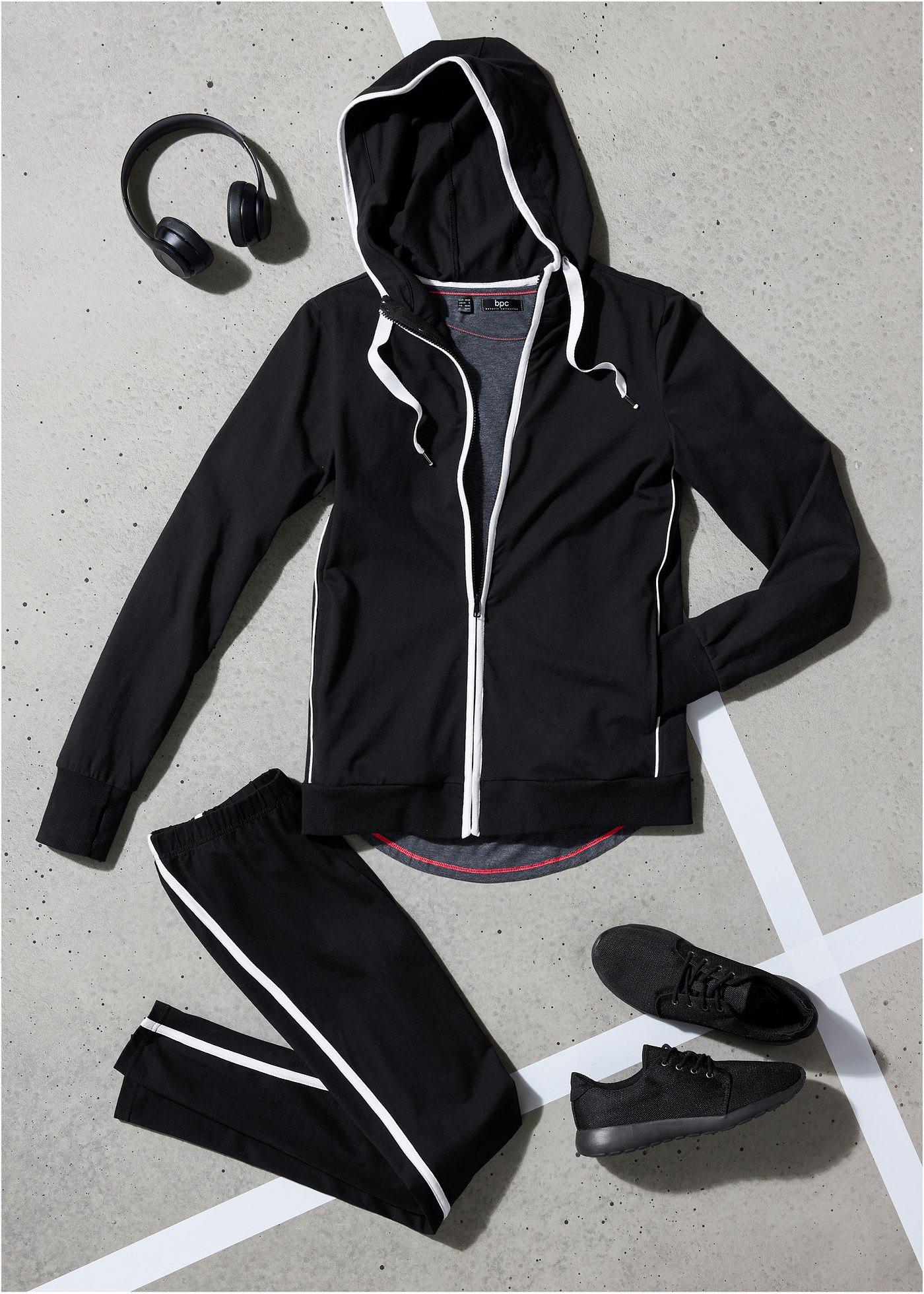 Veste sweat extensible en coton