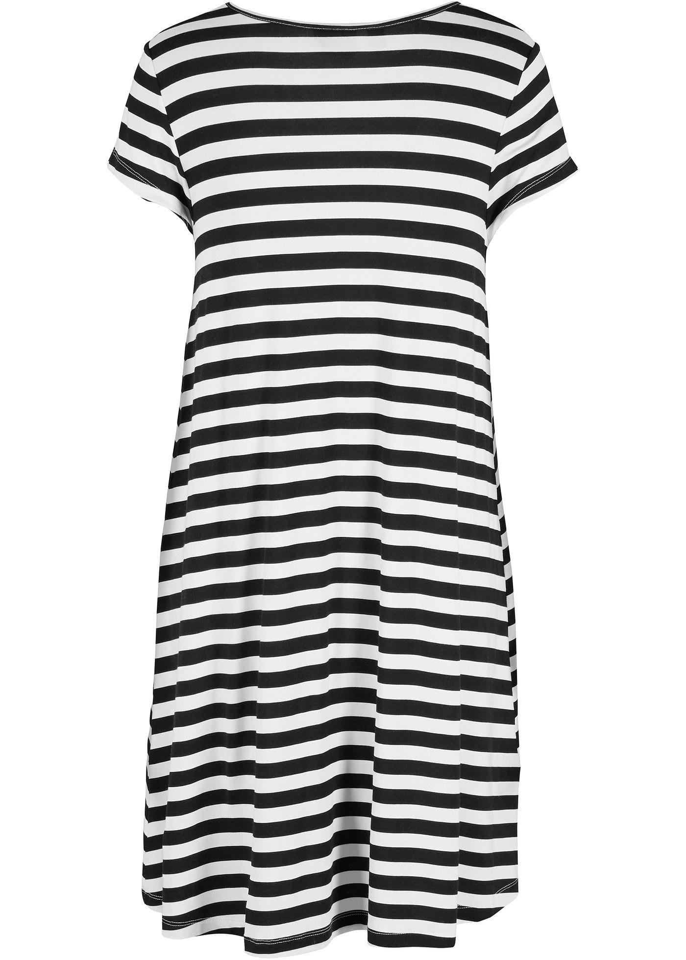 Robe en jersey à manches courtes