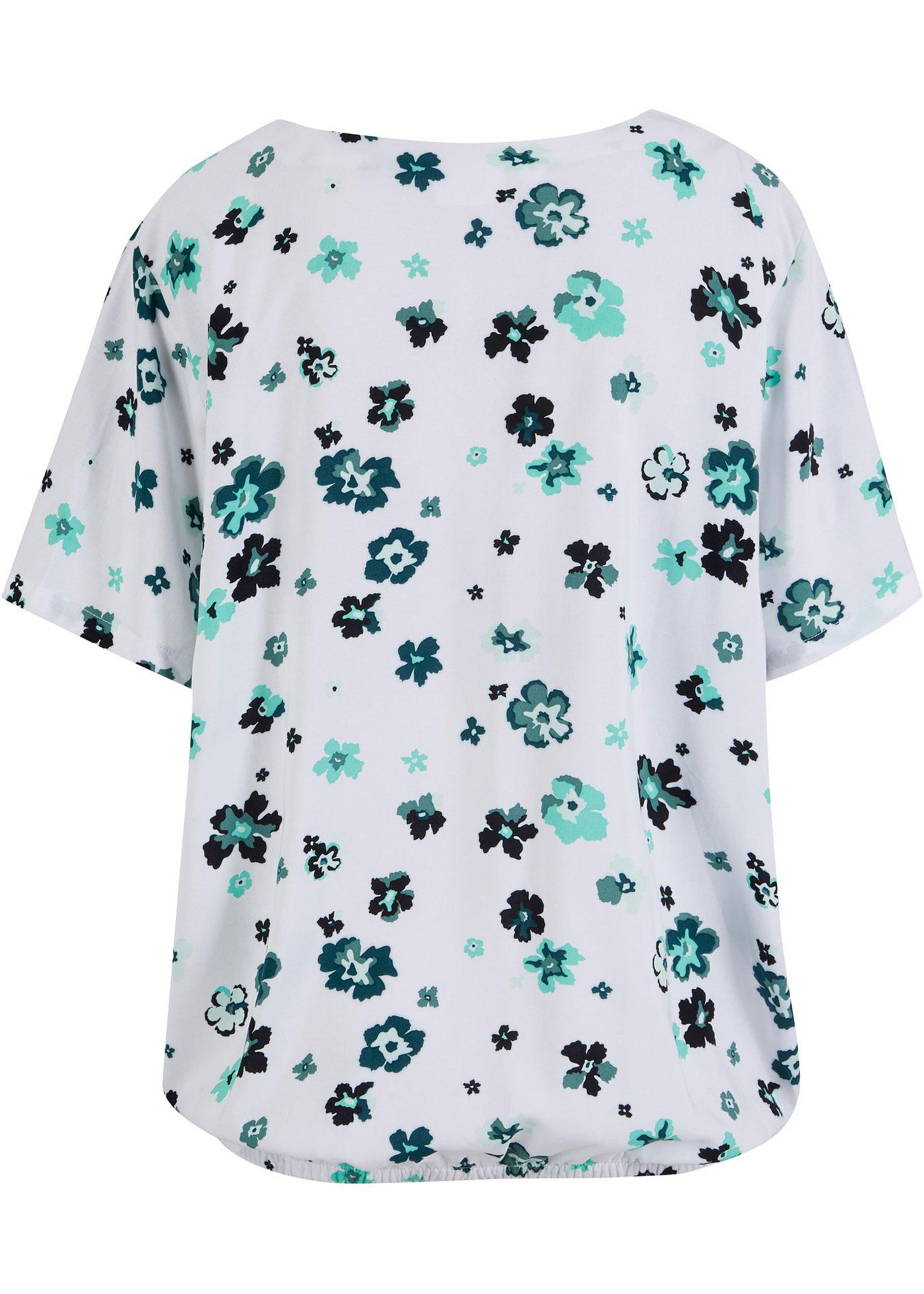 Tunique en viscose avec base élastique