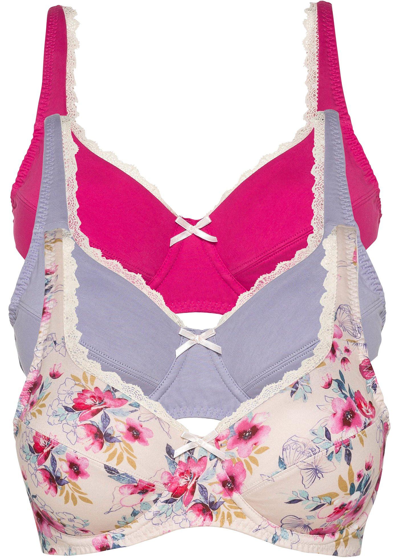 Lot de 3 soutiens-gorge en matière douce