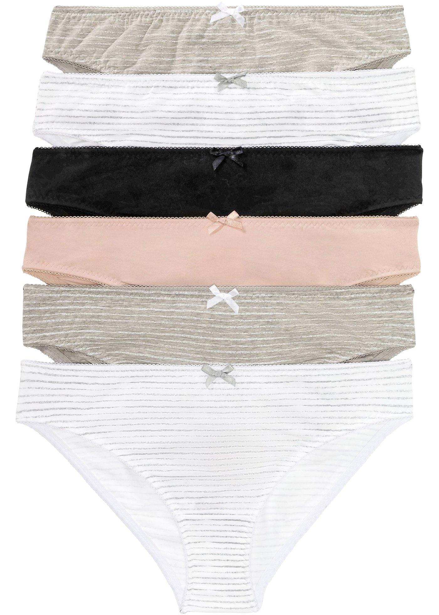 Lot de 6 slips avec coton bio