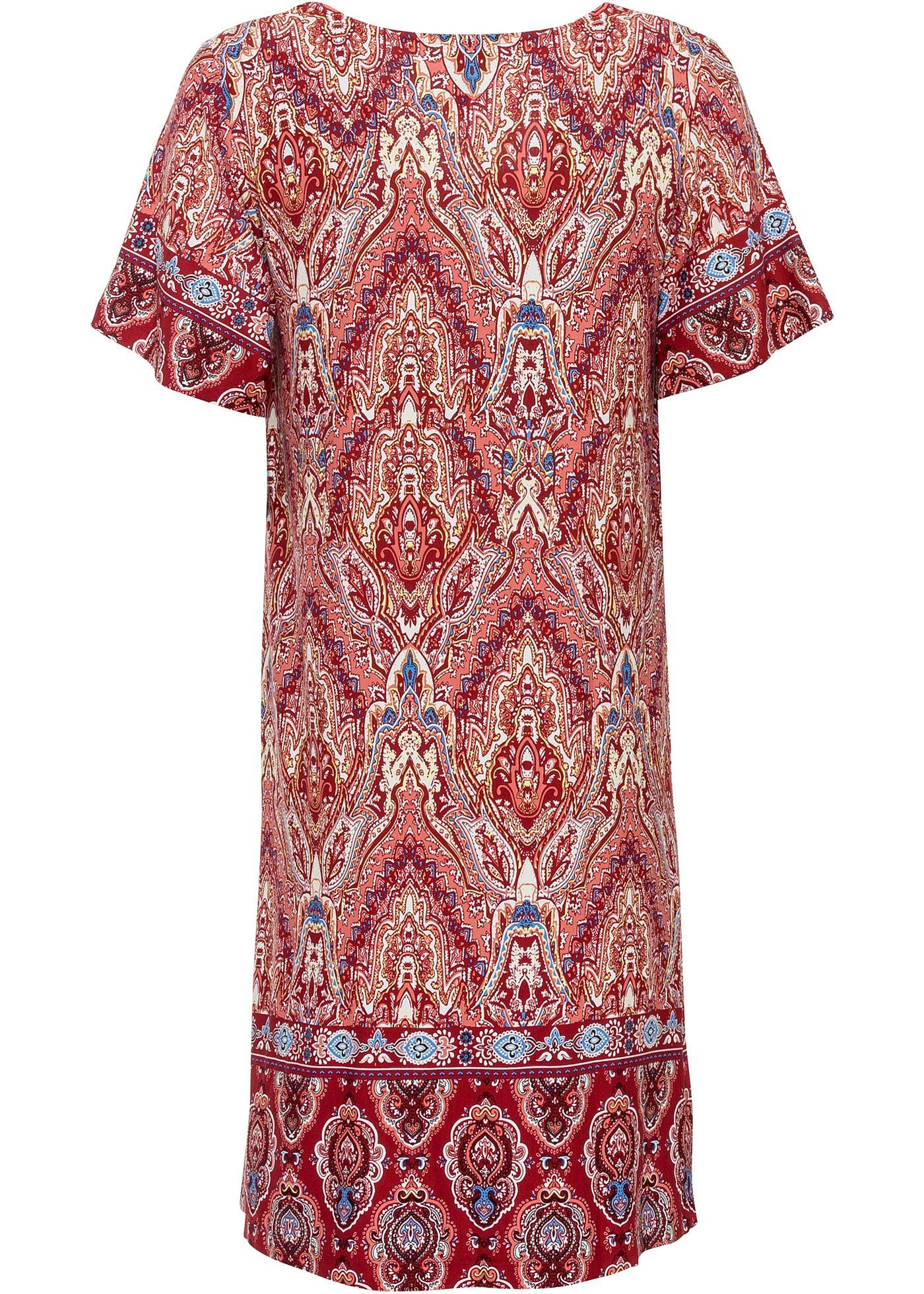 Robe en jersey à manches courtes