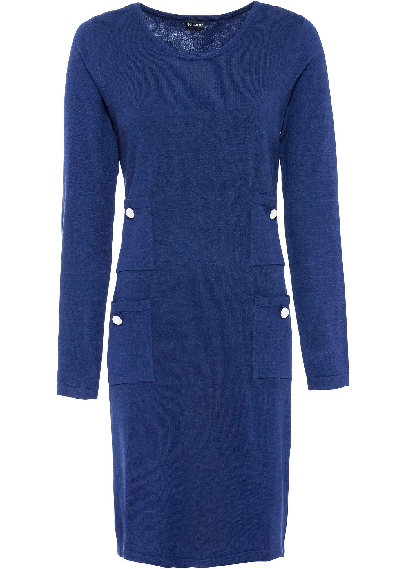 Robe en maille, manches longues