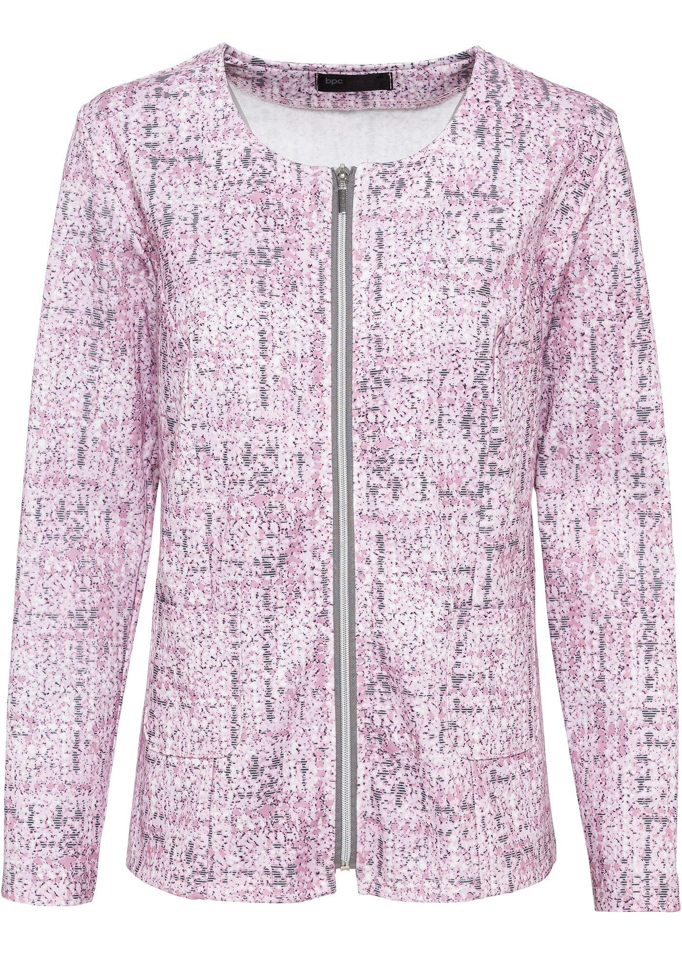 Blazer en jersey à motif jacquard