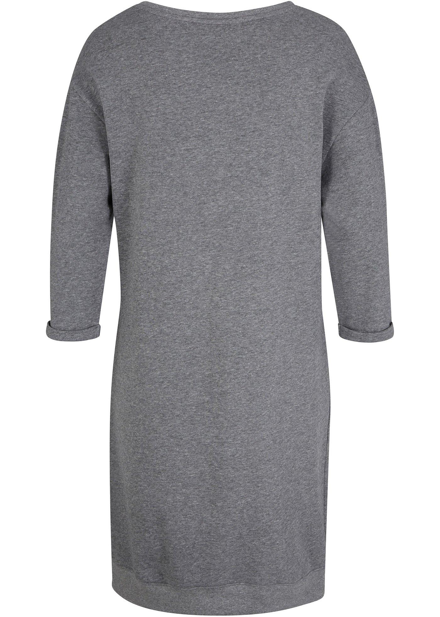 Robe sweat à encolure bateau