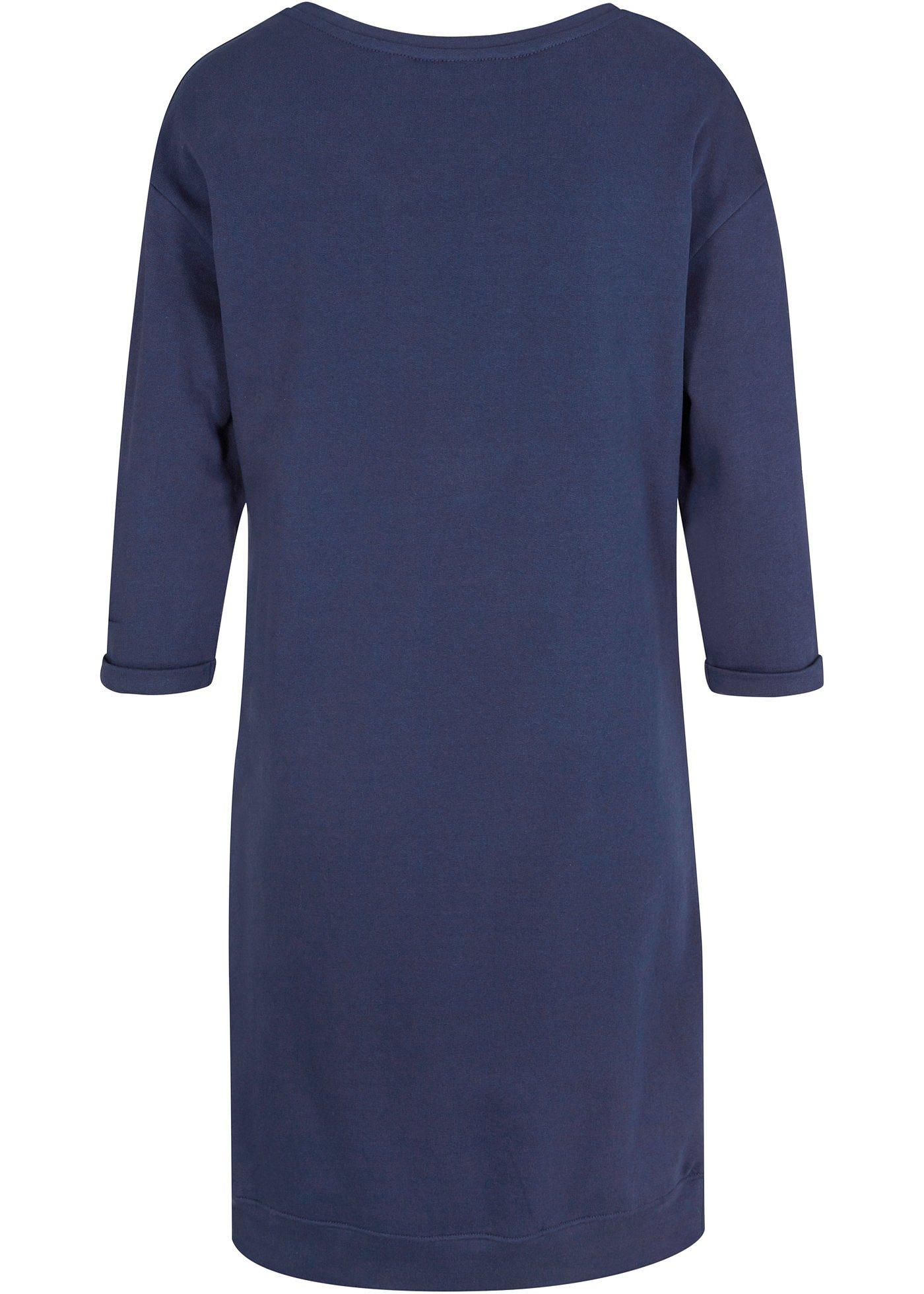 Robe sweat à encolure bateau