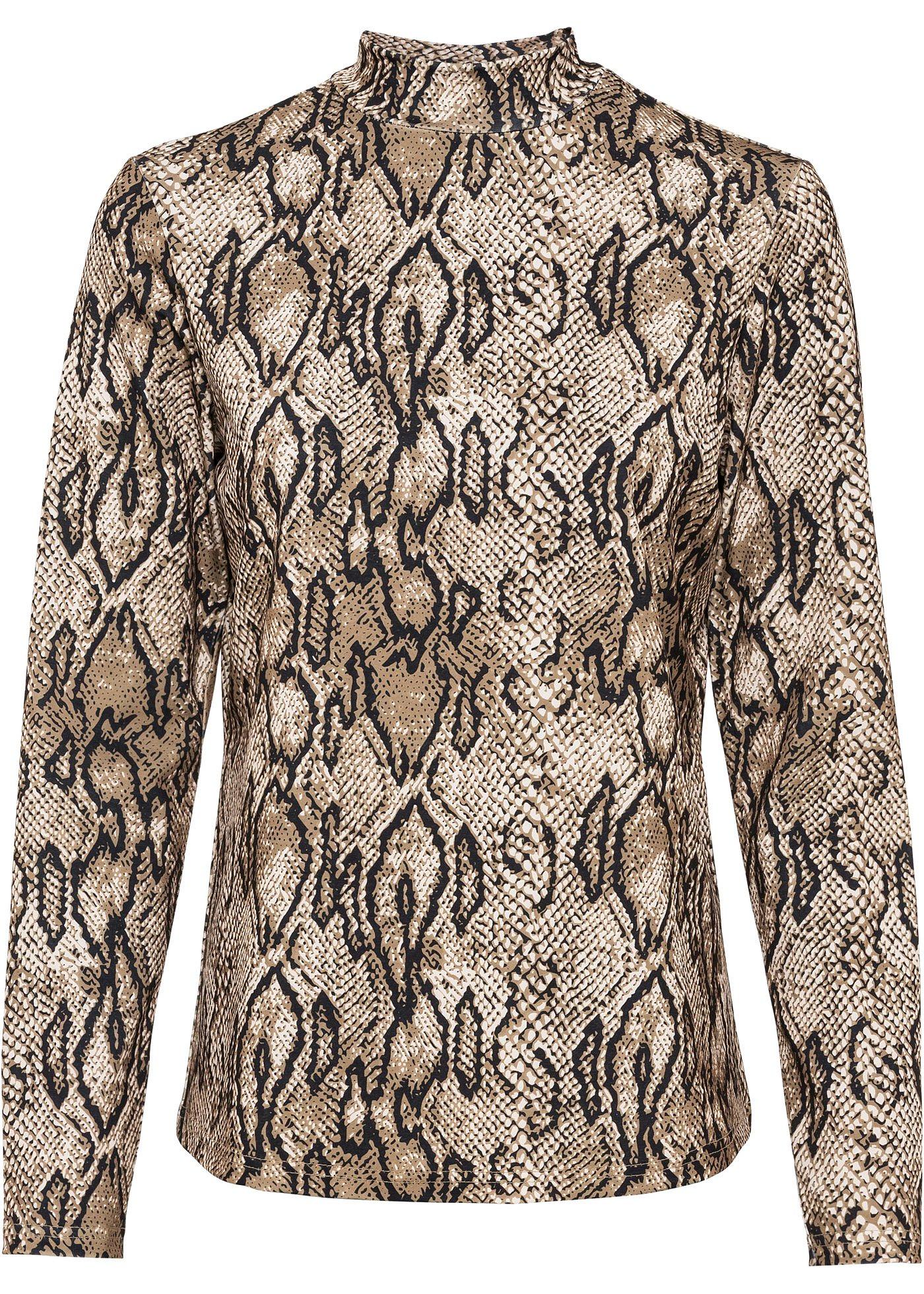 T-shirt manches longues à imprimé animal