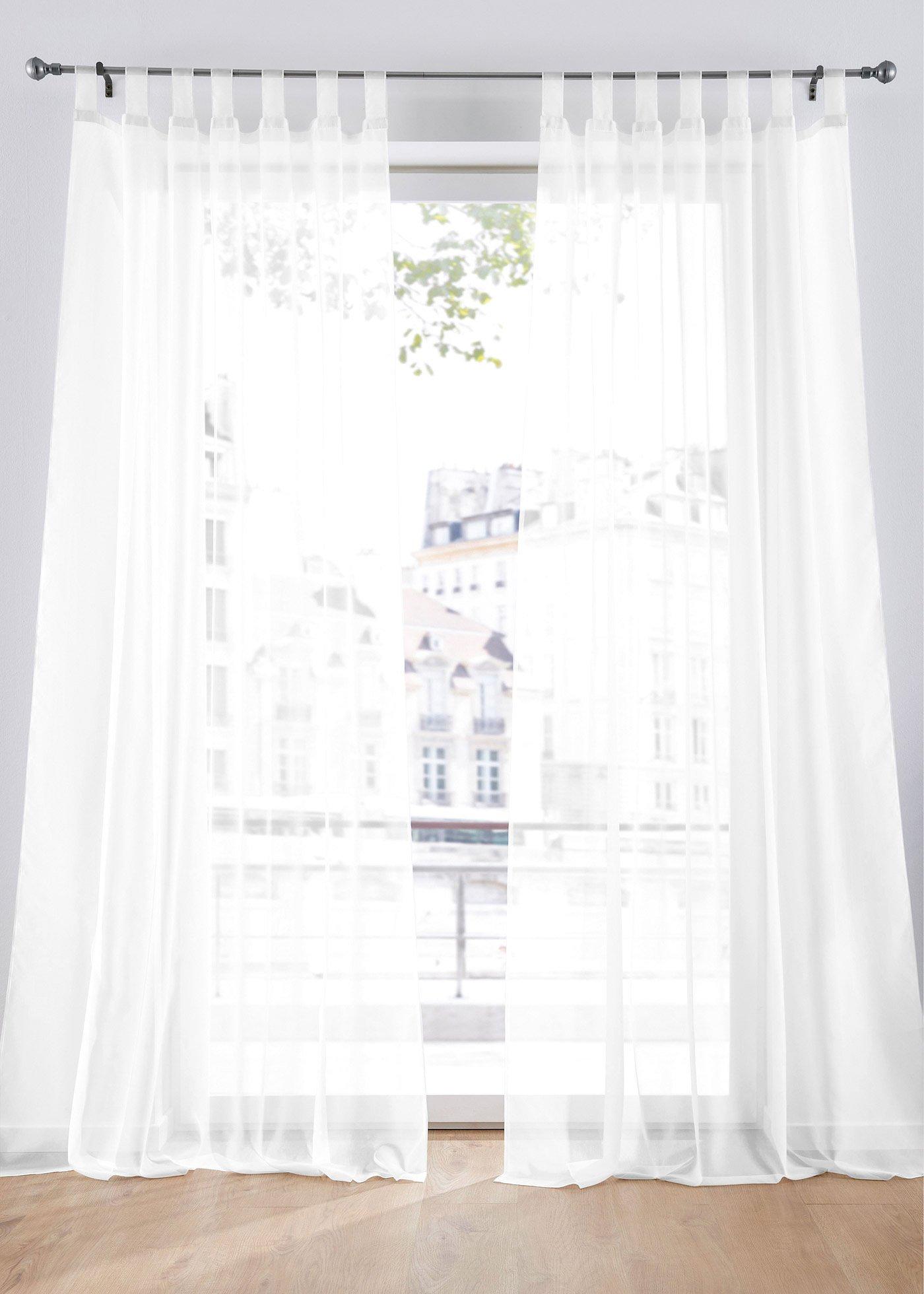 Voilage uni (Ens. 2 pces.)