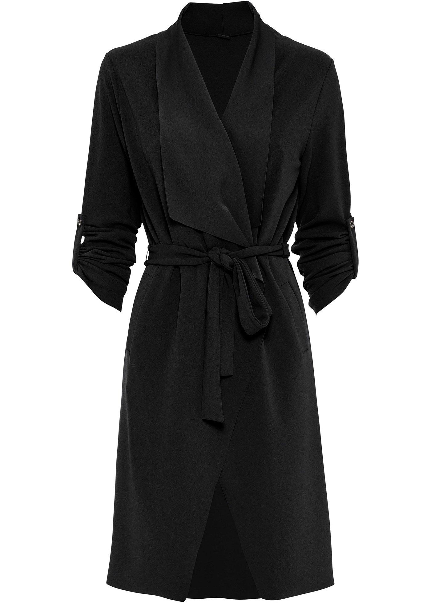 Veste longue en jersey