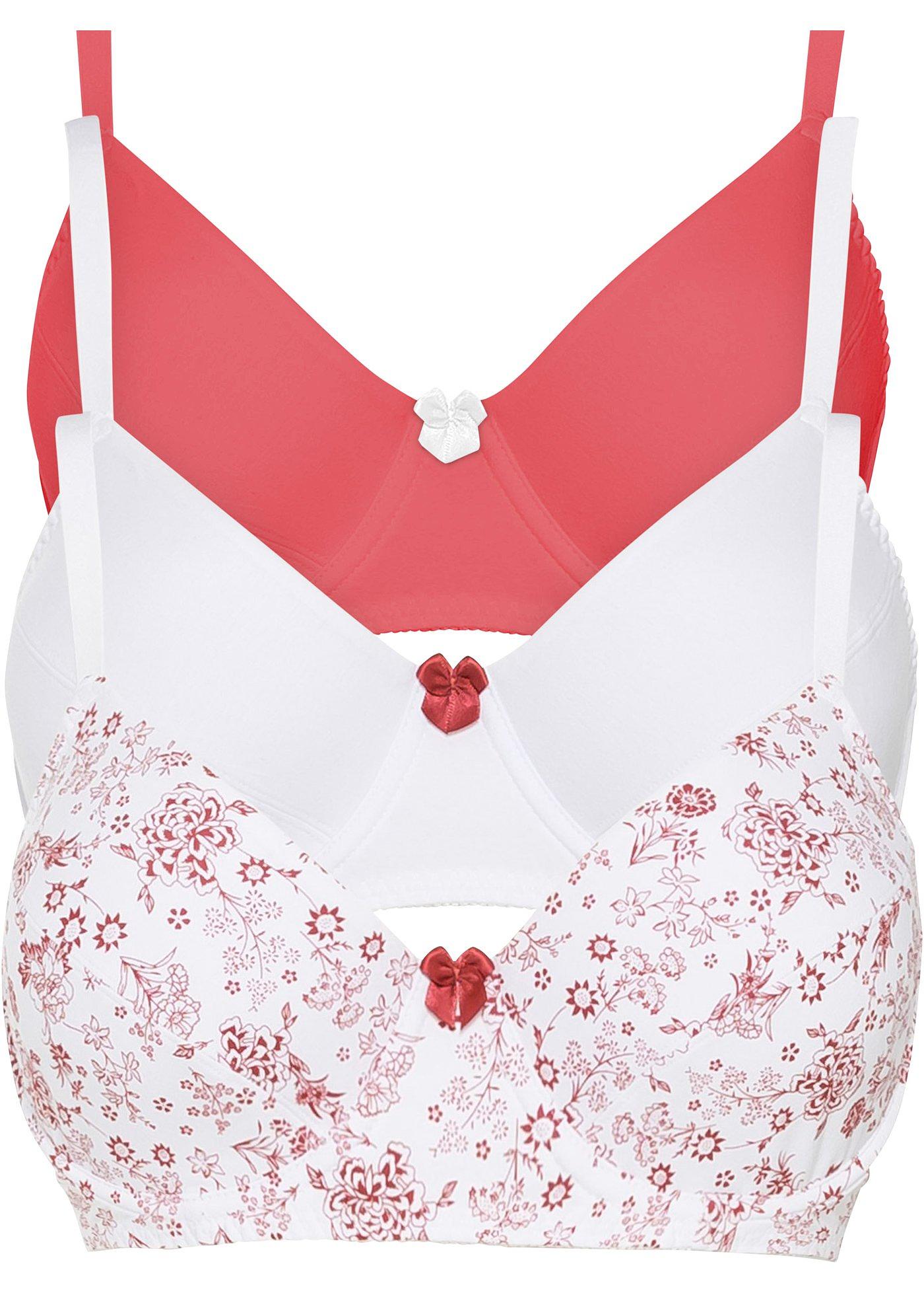 Lot de 3 soutiens-gorge avec coton