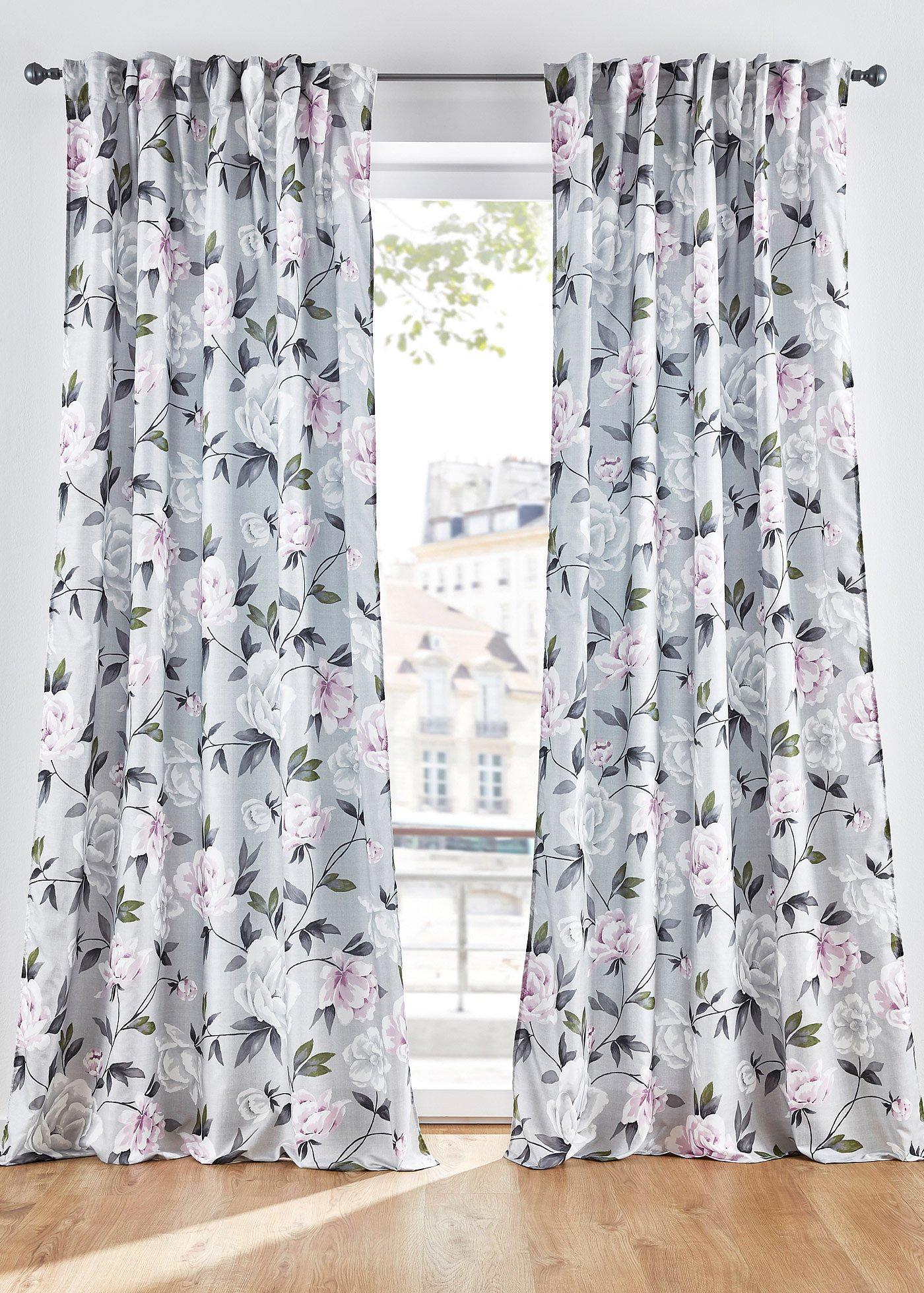 Panneau microfibre à imprimé floral (1 pce.)