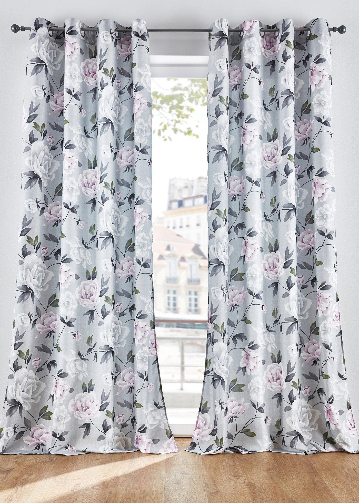 Panneau microfibre à imprimé floral (1 pce.)