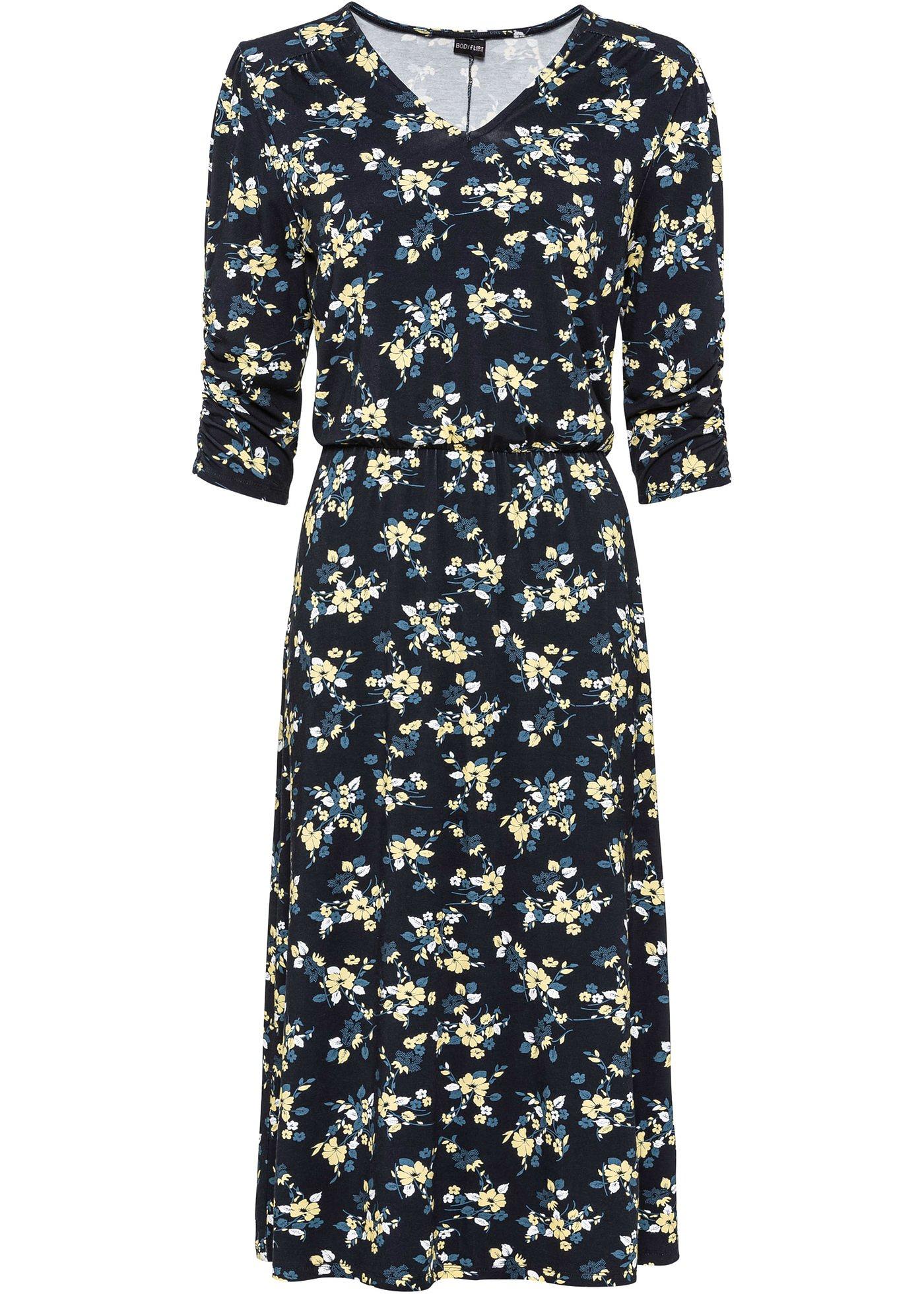 Robe en jersey manches 3/4