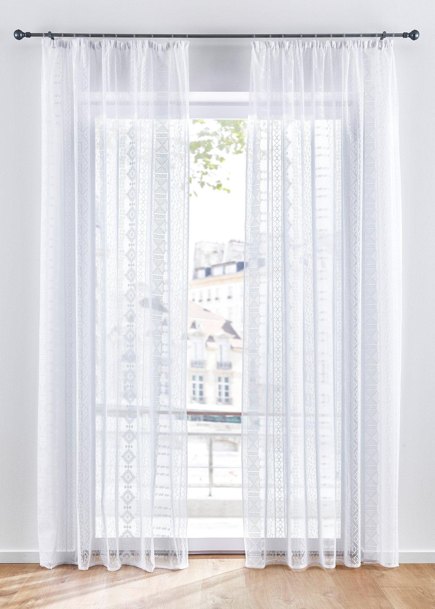 Voilage jacquard (1 pce.)