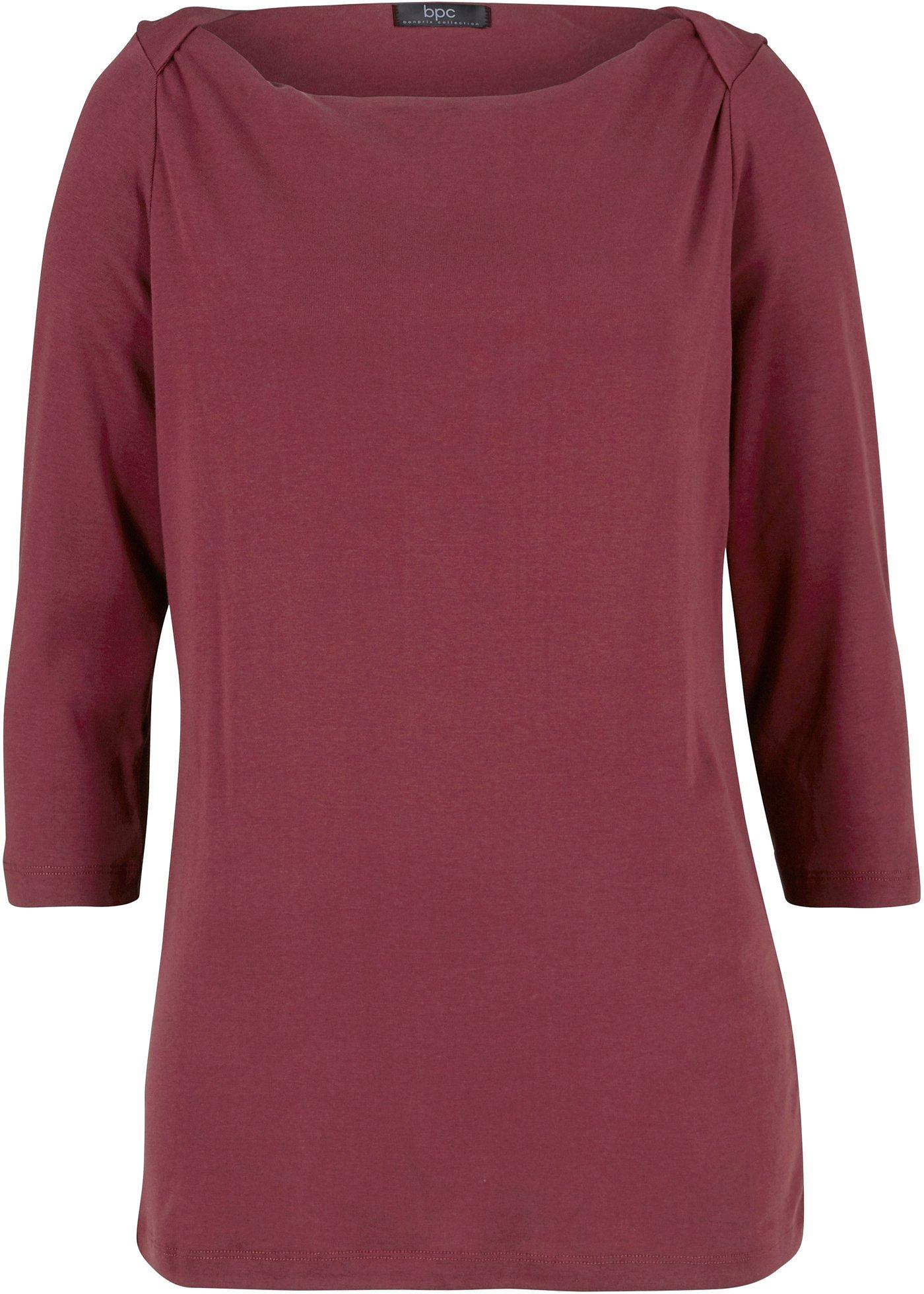 T-shirt en coton à encolure bateau