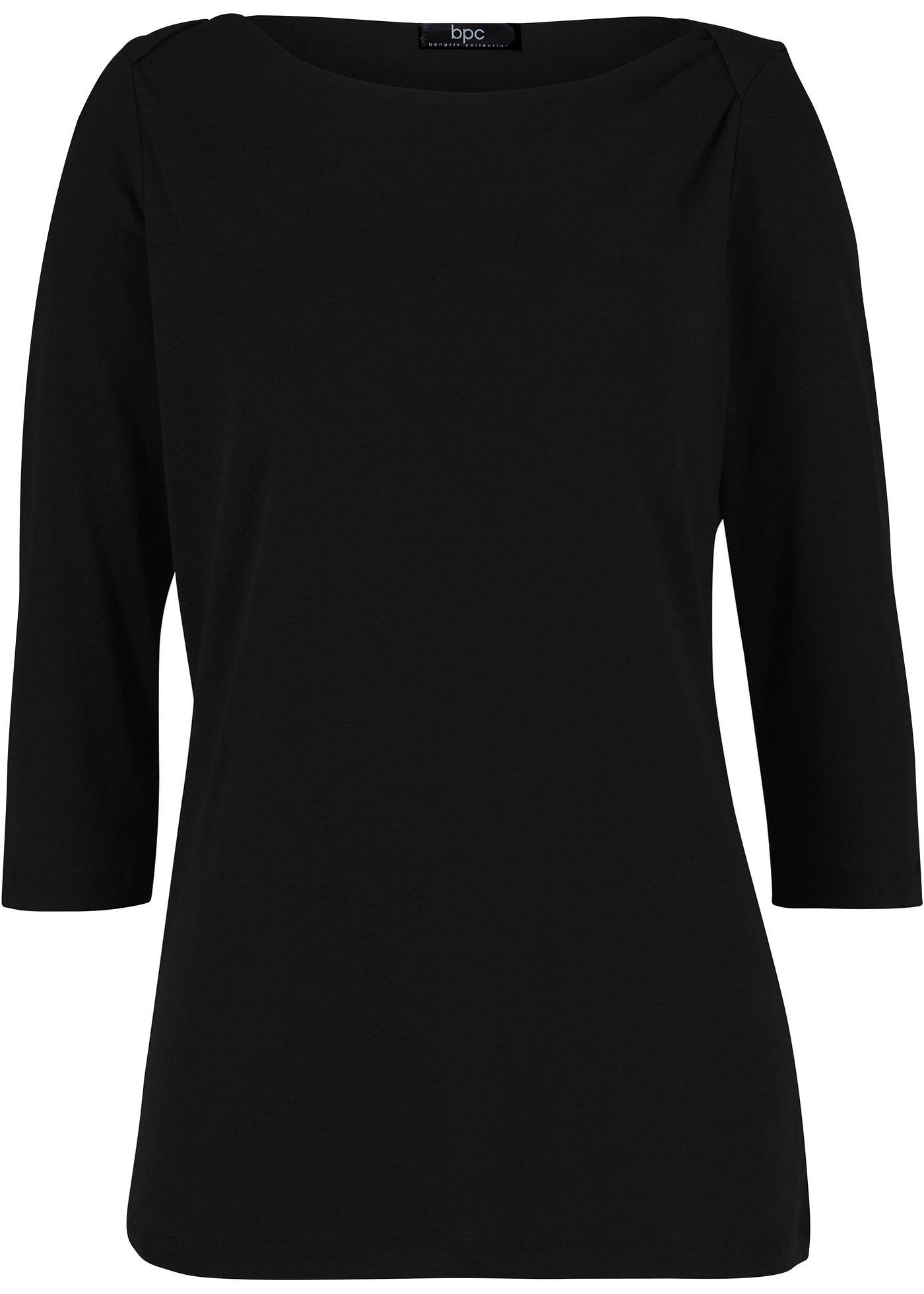 T-shirt en coton à encolure bateau