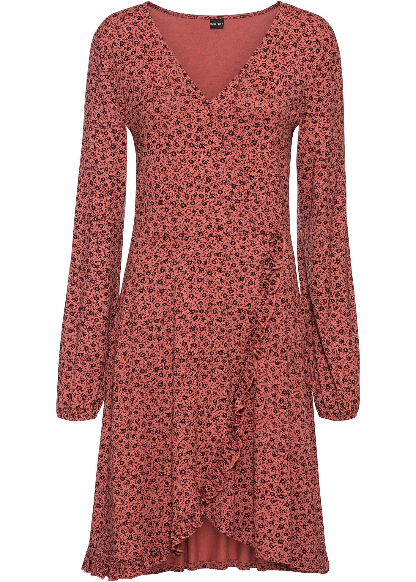 Robe en jersey à volant