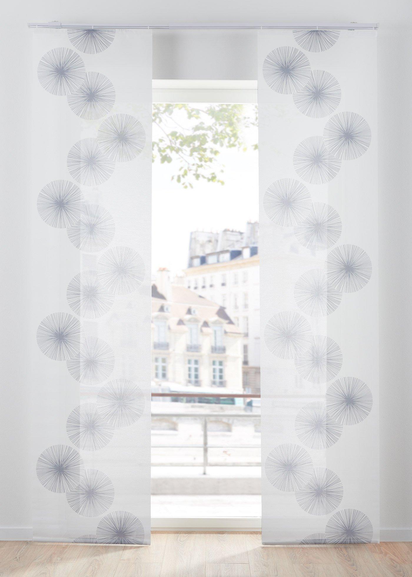 Panneau coulissant anti-éblouissement à imprimé numérique (1 pce.)