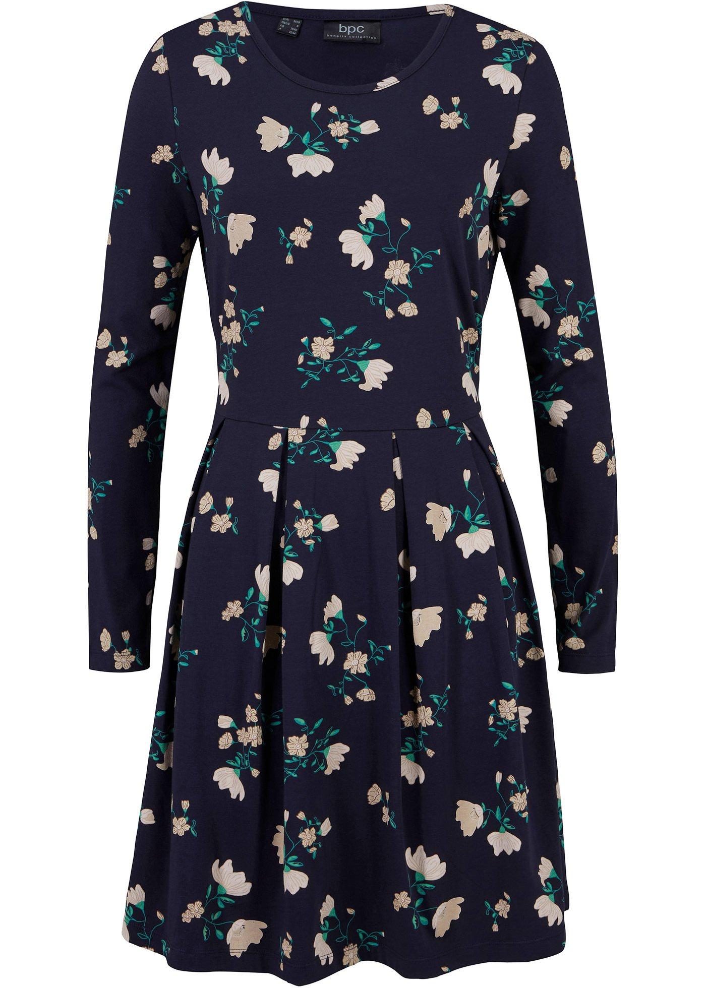 Robe en jersey à fleurs