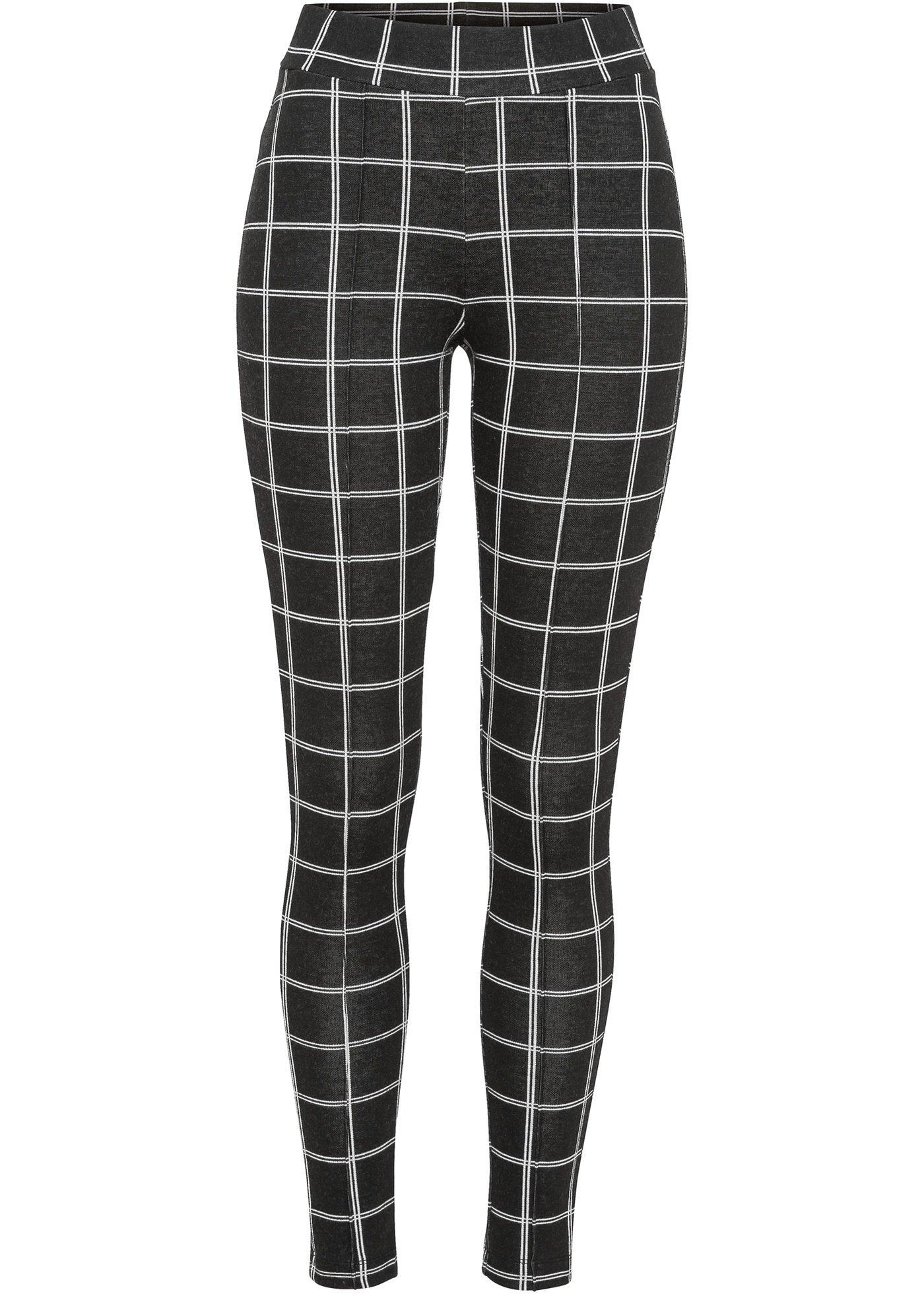 Legging à carreaux, taille courte