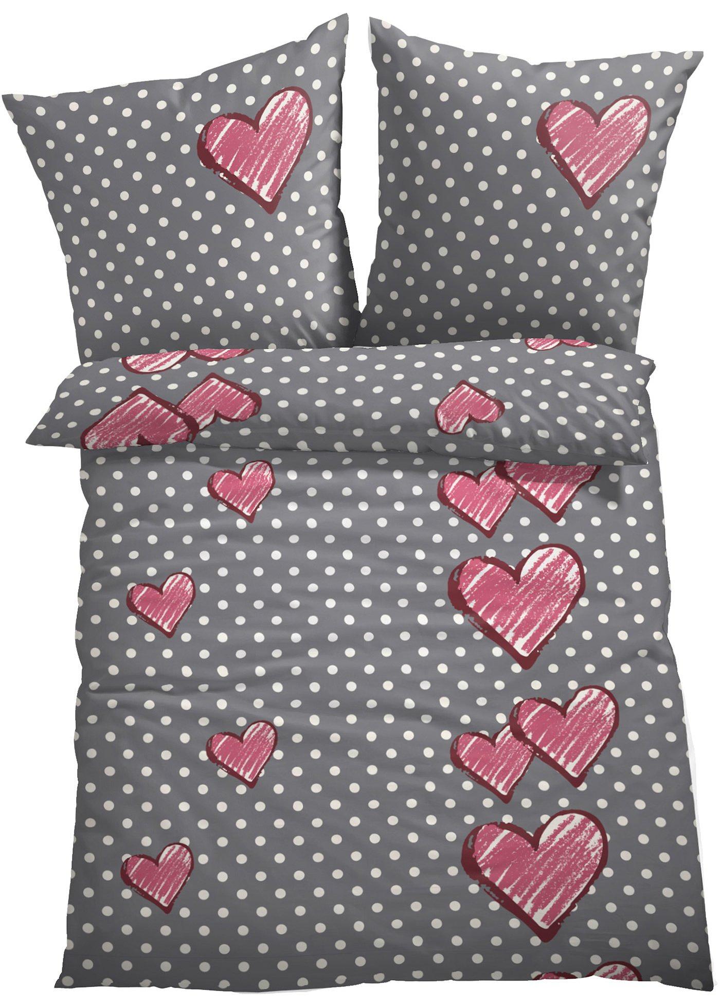 Parure de lit motifs cœurs