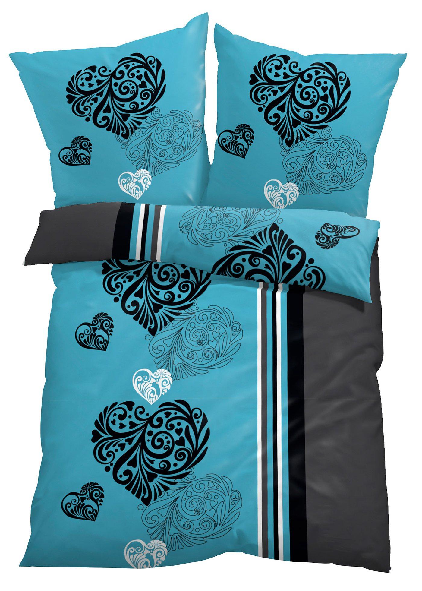 Parure de lit motifs cœurs