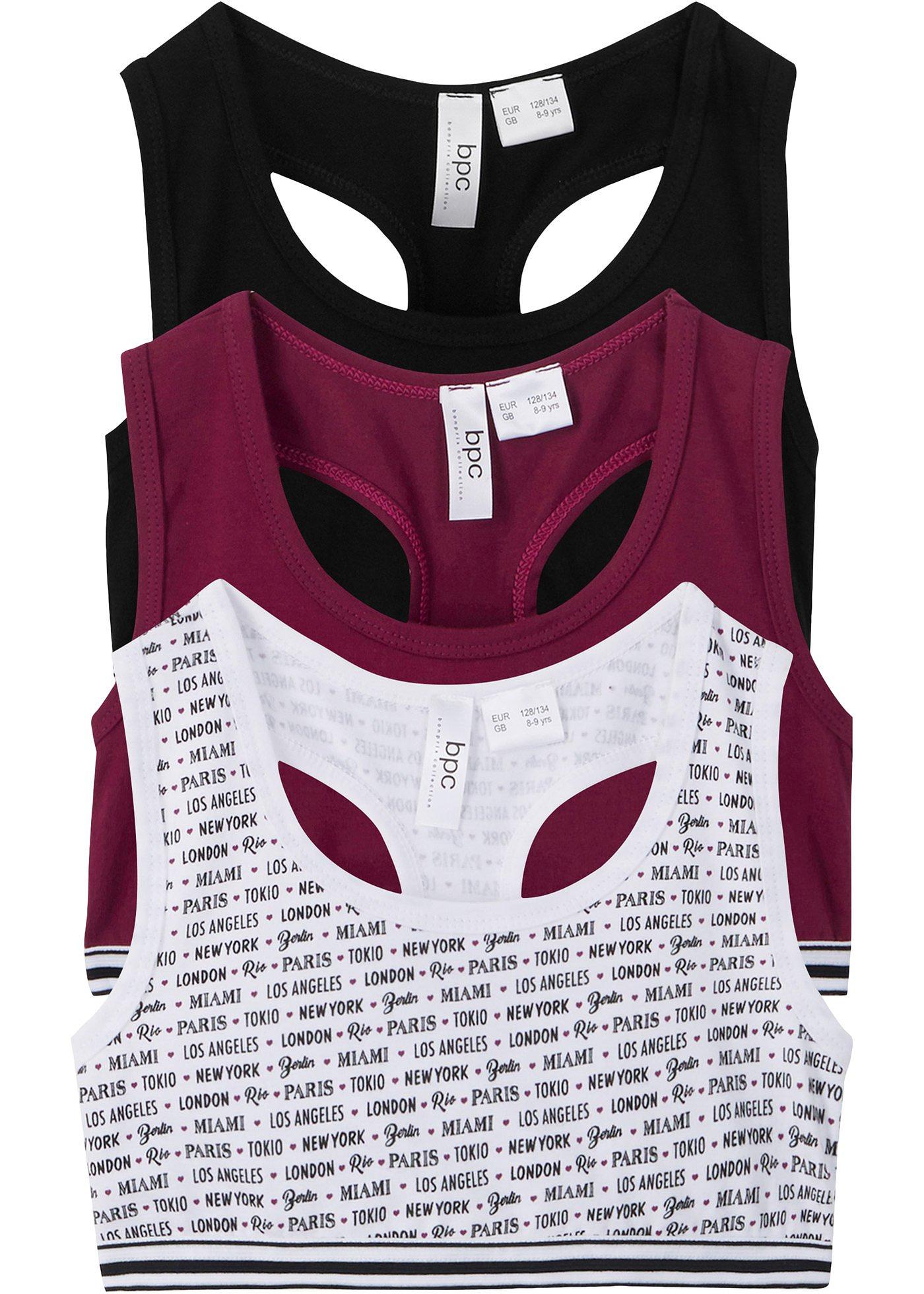 Lot de 3 brassières fille