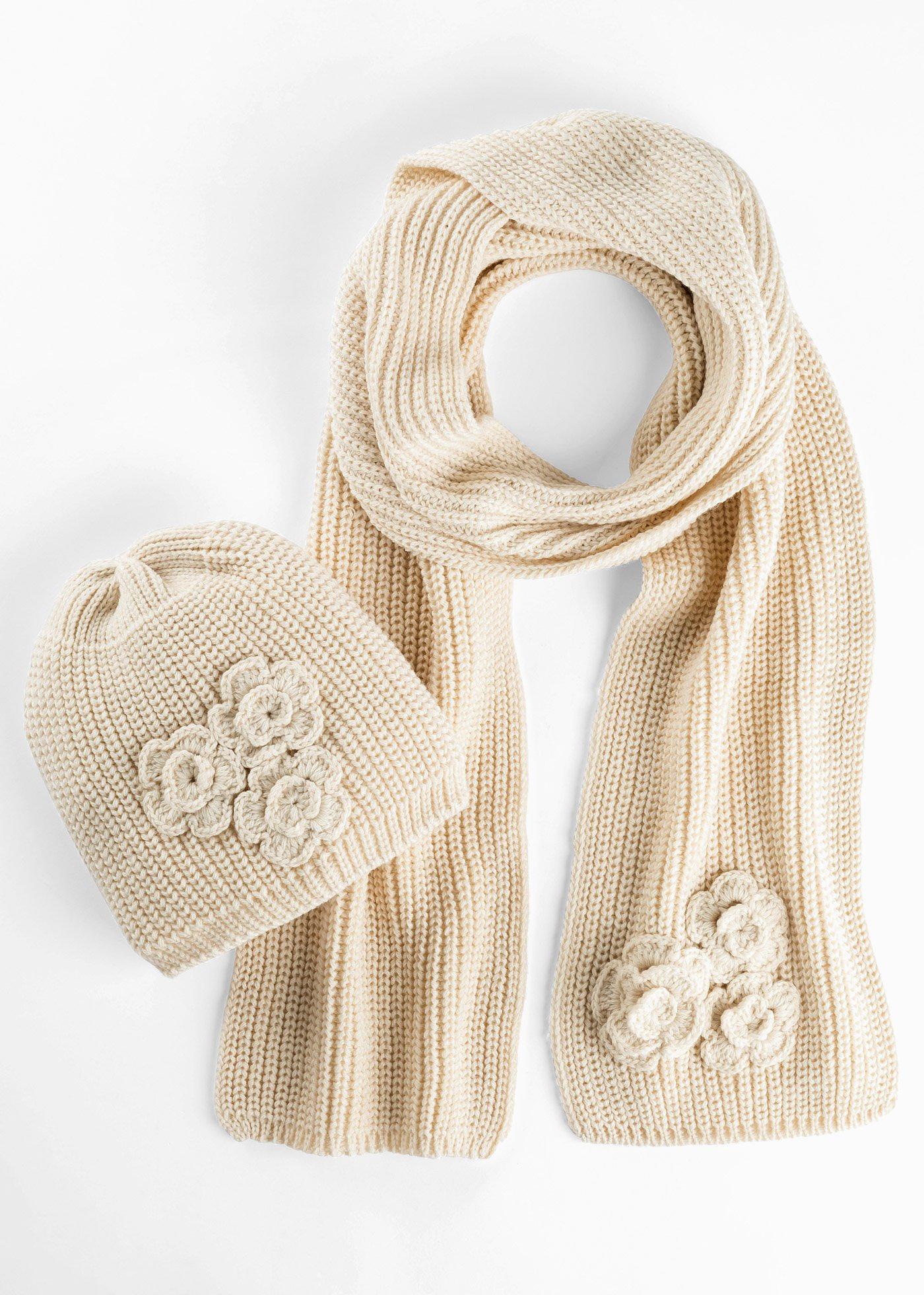 Écharpe et bonnet (Ens. 2 pces.)