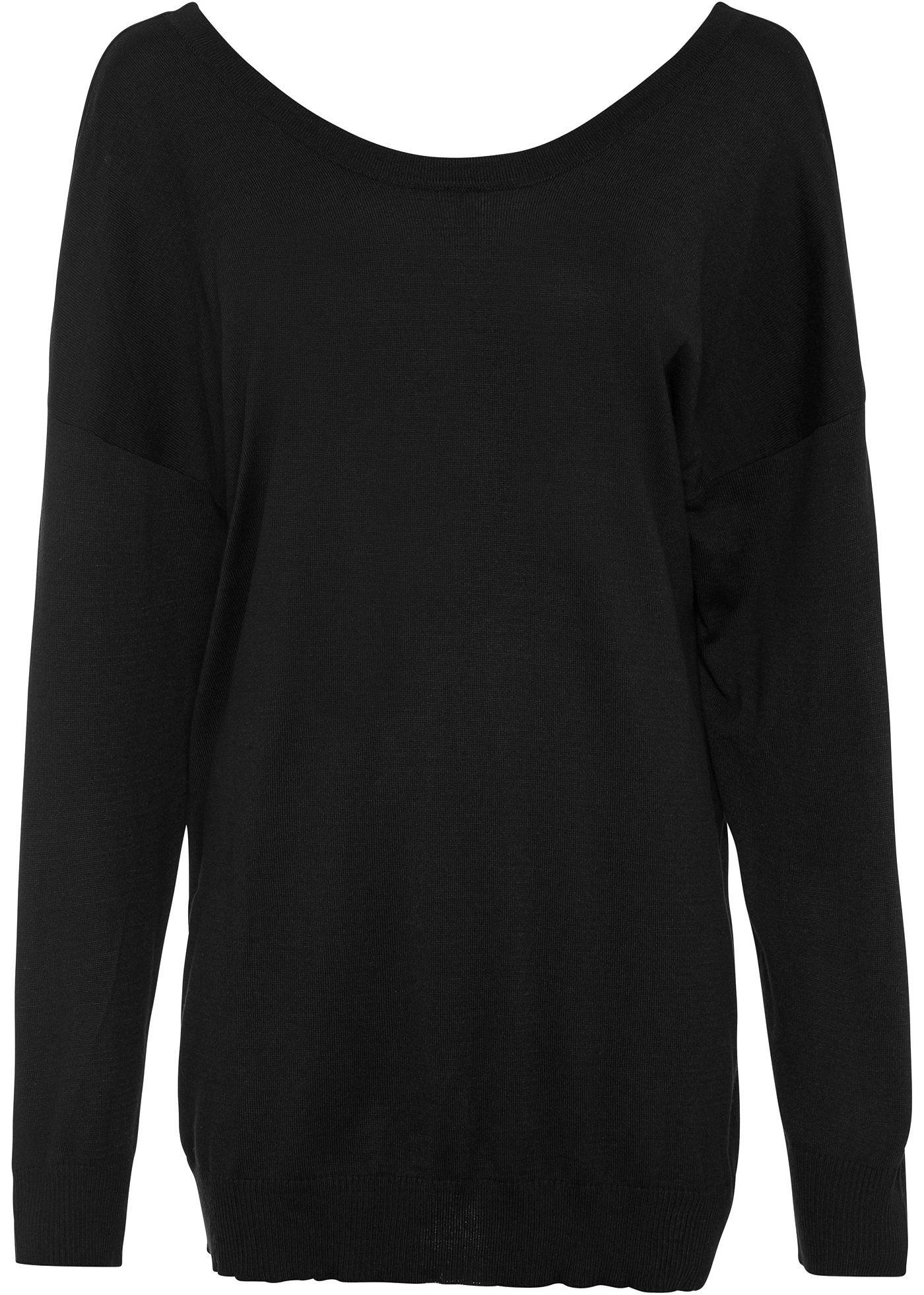 Pull oversize avec dos décolleté