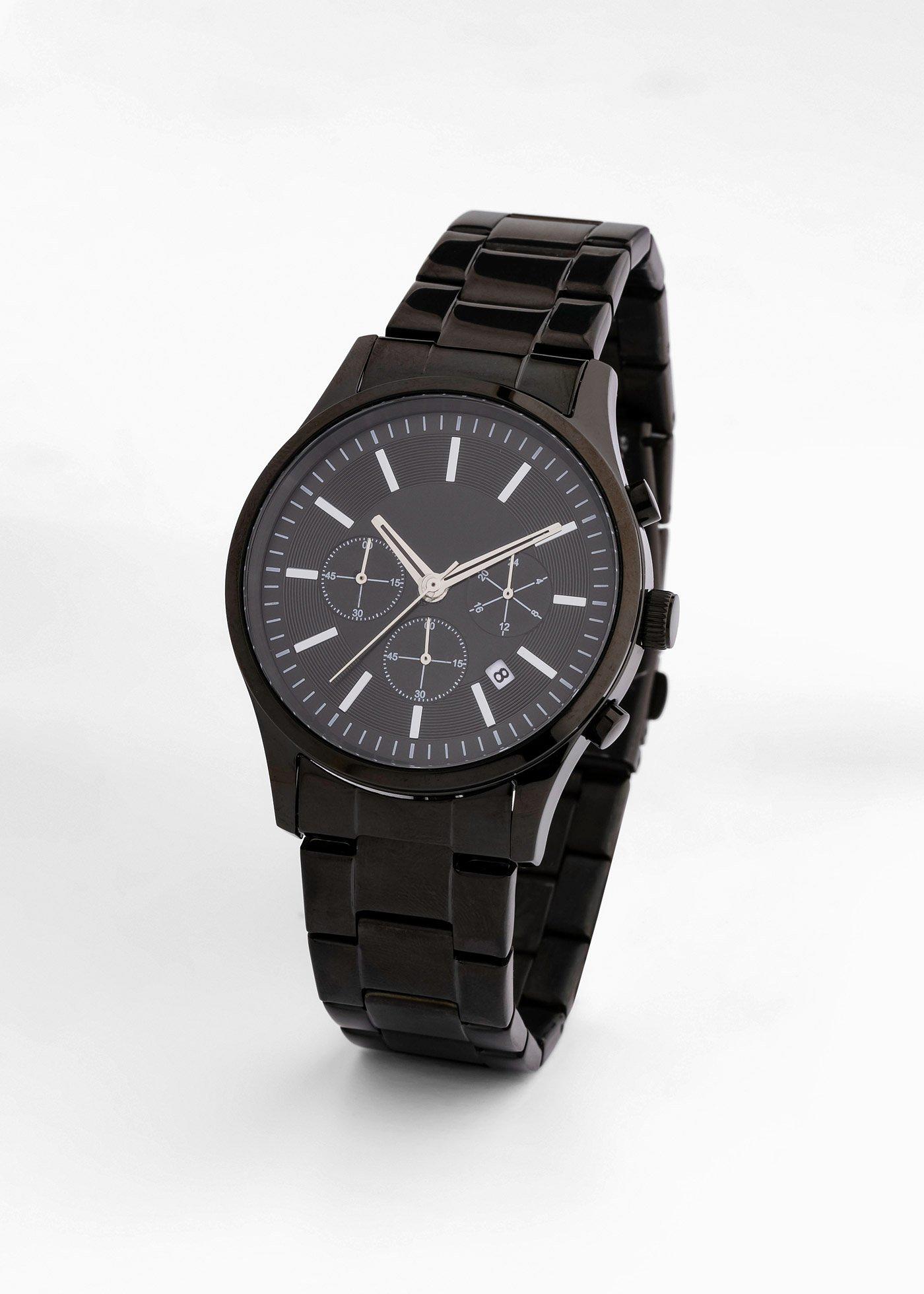Chronographe homme avec bracelet en acier inoxydable