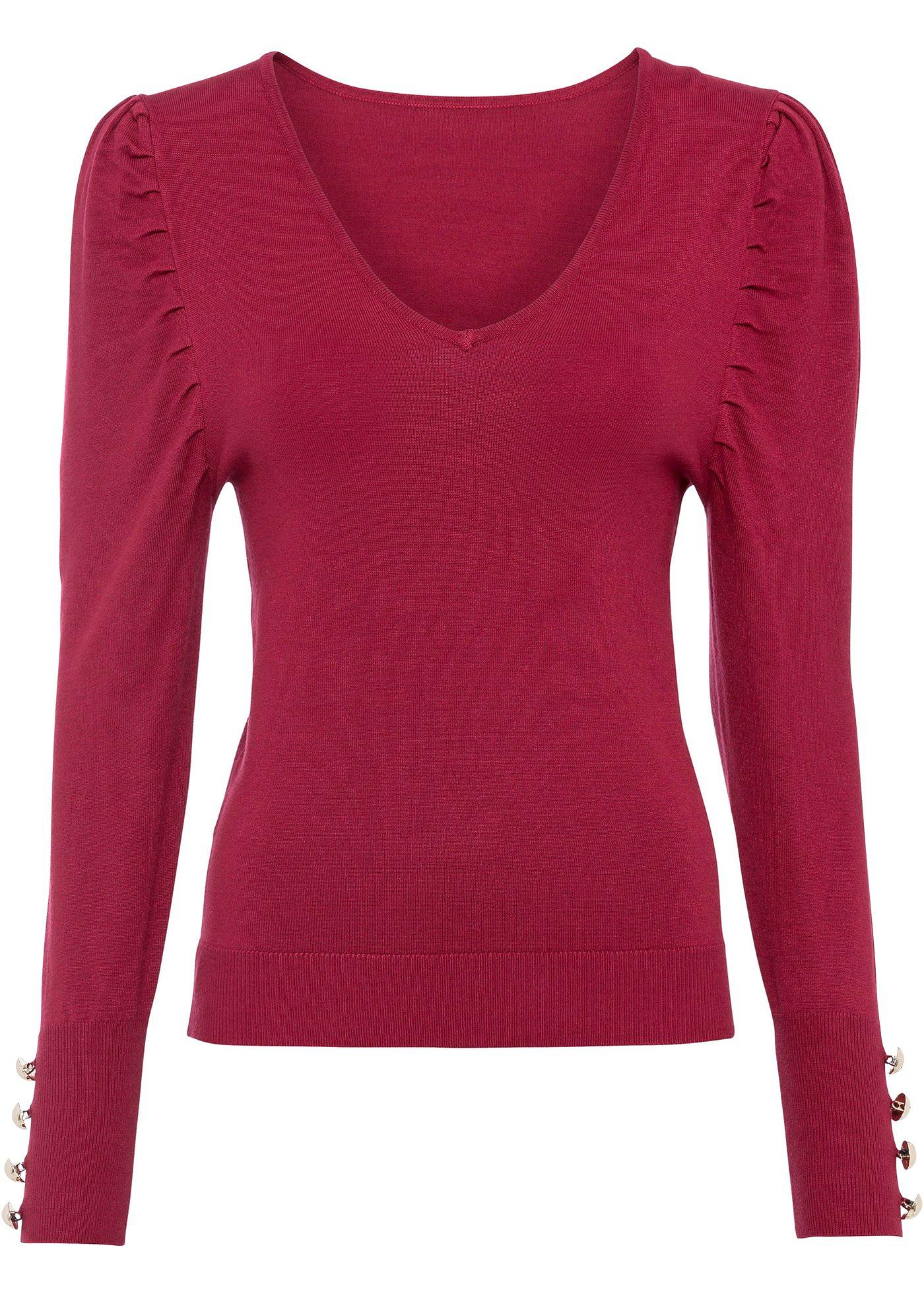 Pull à manches bouffantes