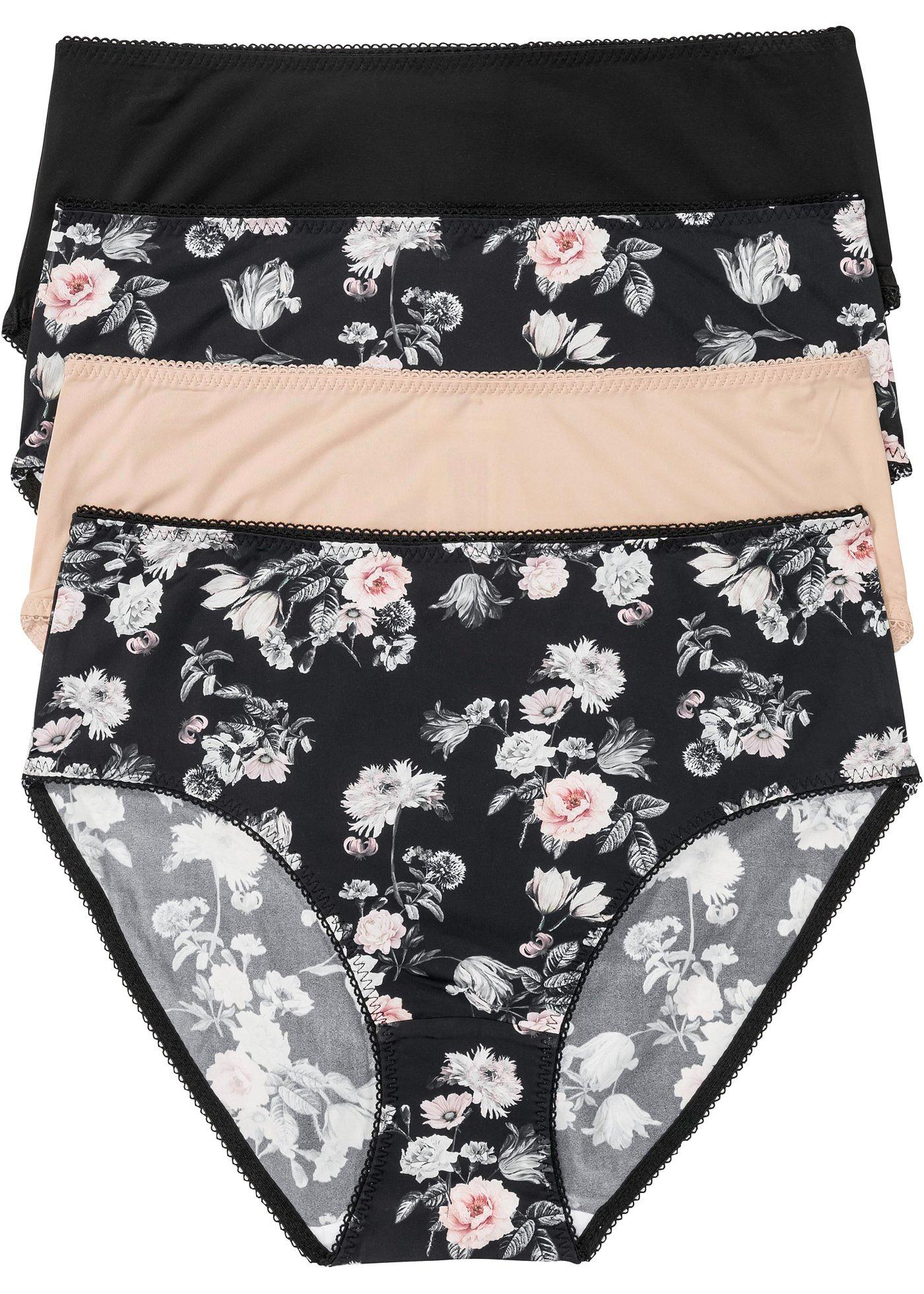 Lot de 4 maxi slips microfibre