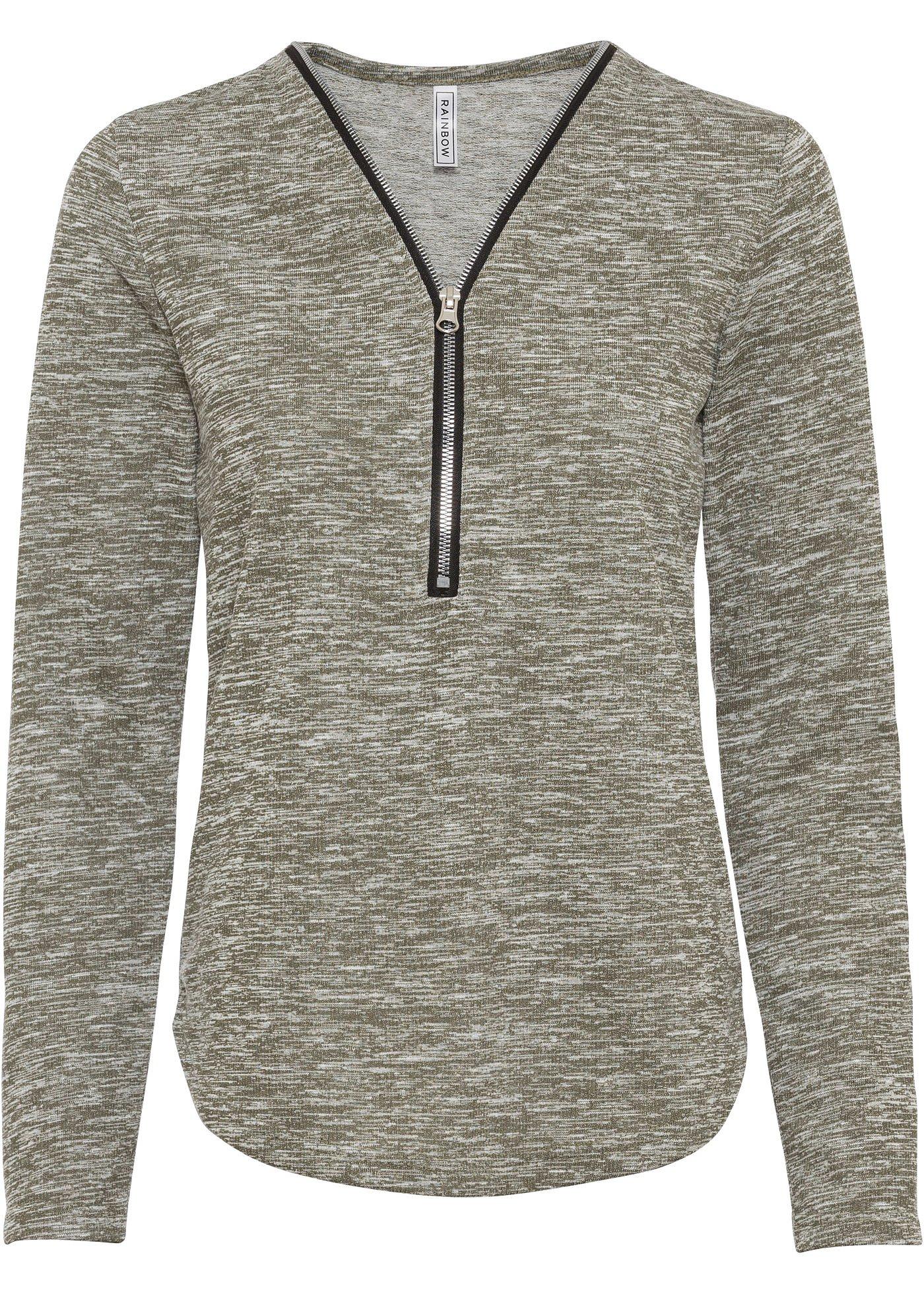 T-shirt manches longues zippé