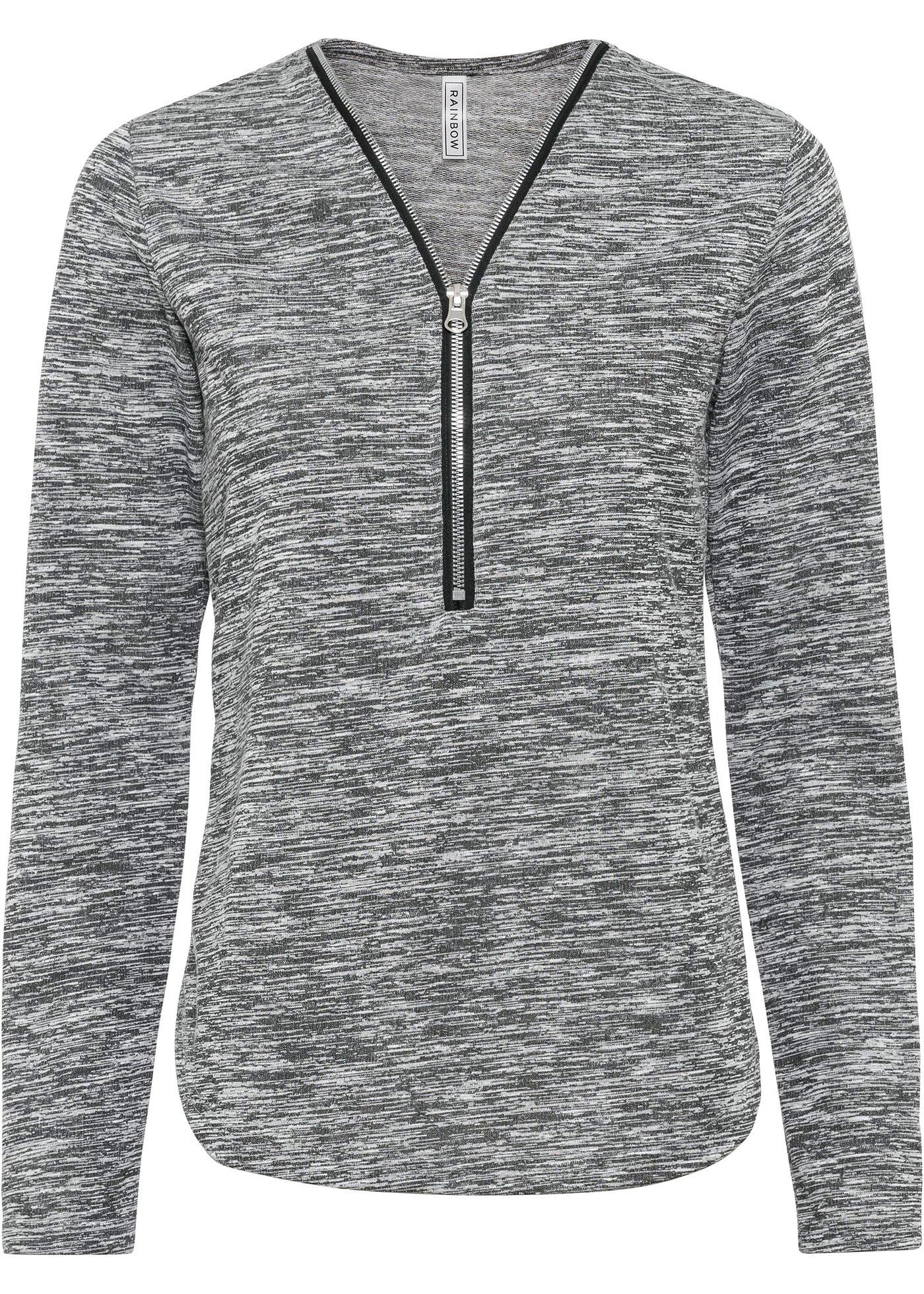 T-shirt manches longues zippé