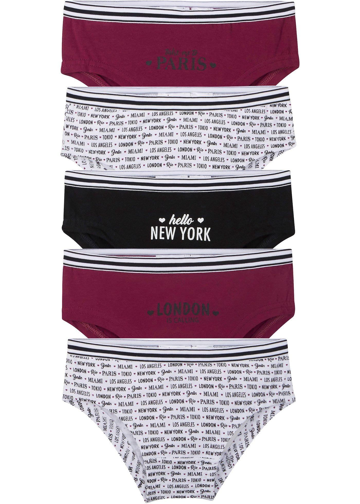 Lot de 5 culottes fille