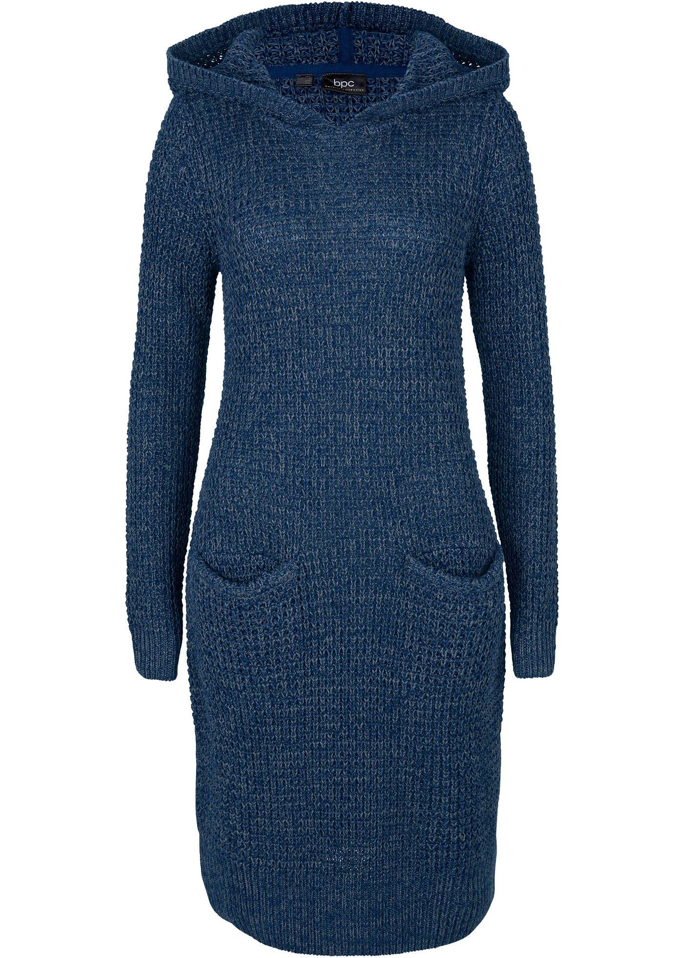 Robe en maille à capuche