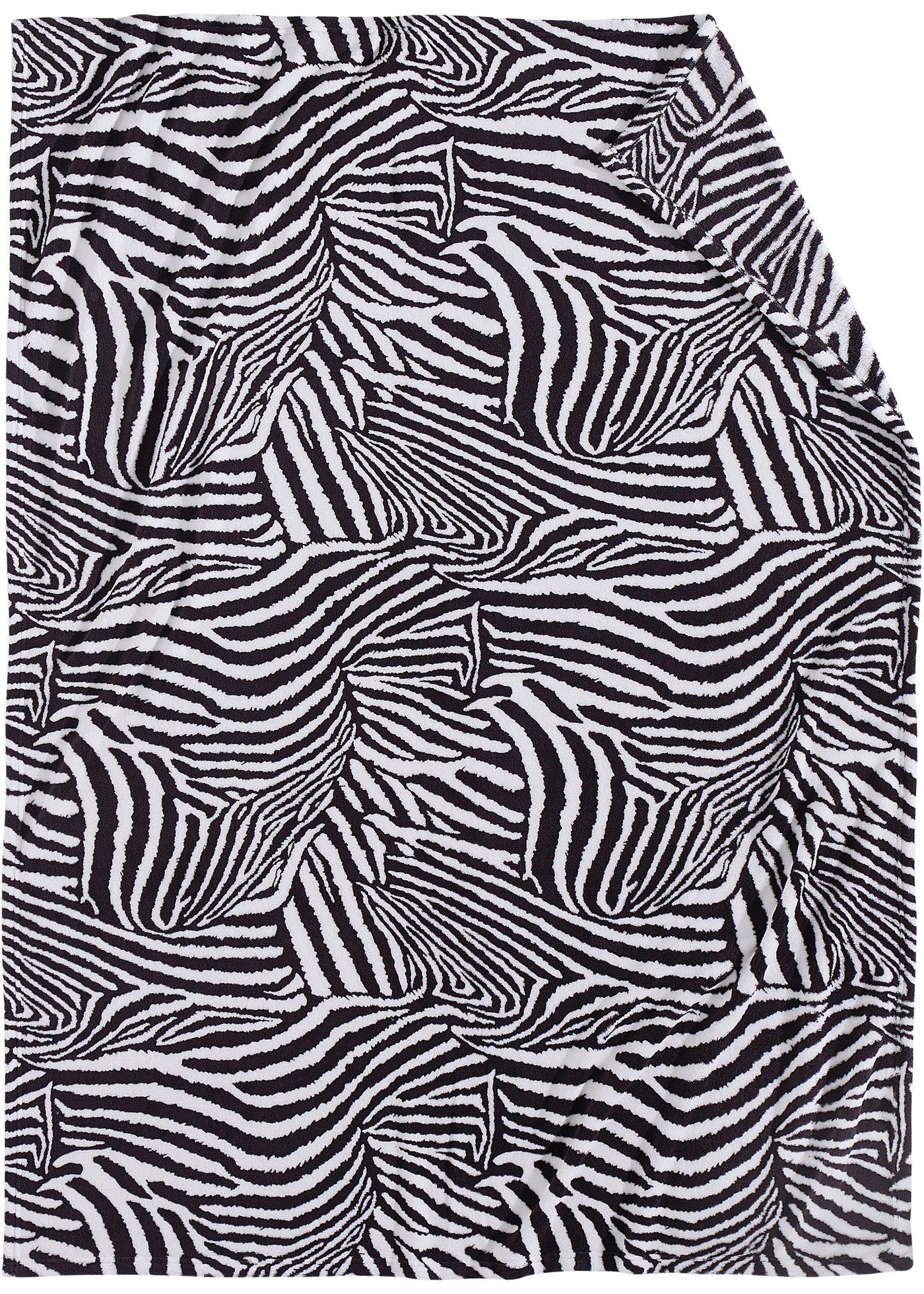 Couverture chaude imprimée zèbre