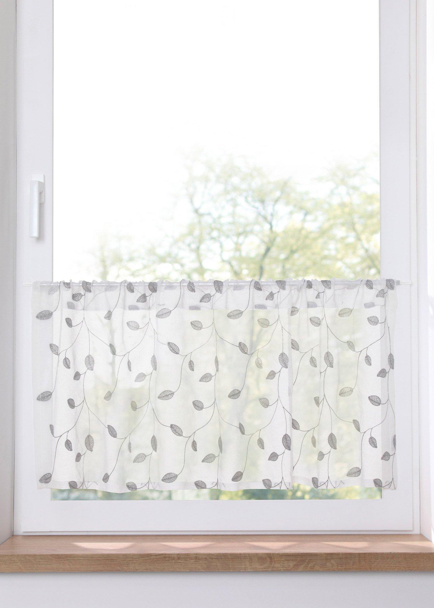 Brise-bise à broderie brillante