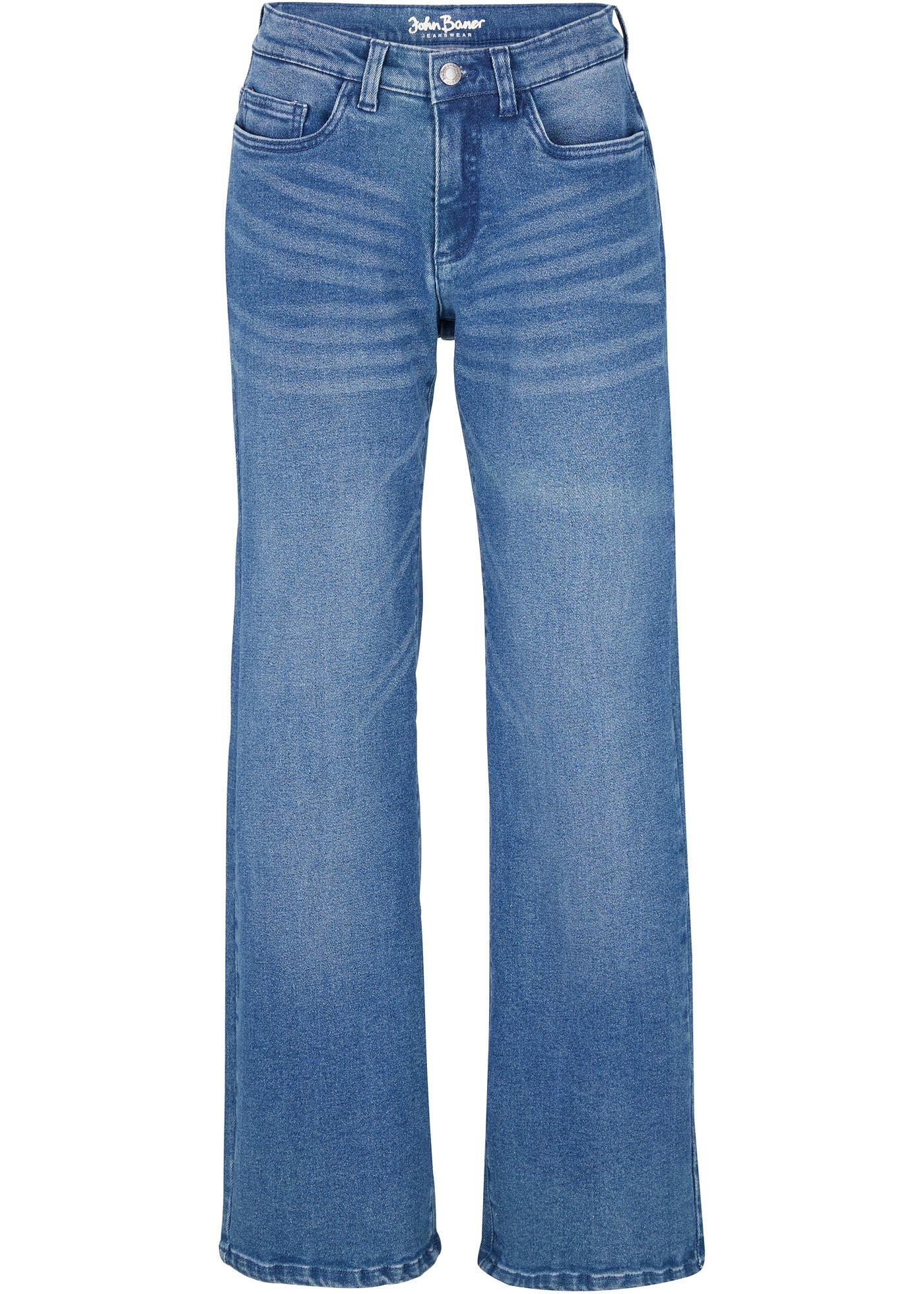 Jean extensible, OPEN END DENIM, WIDE LEG