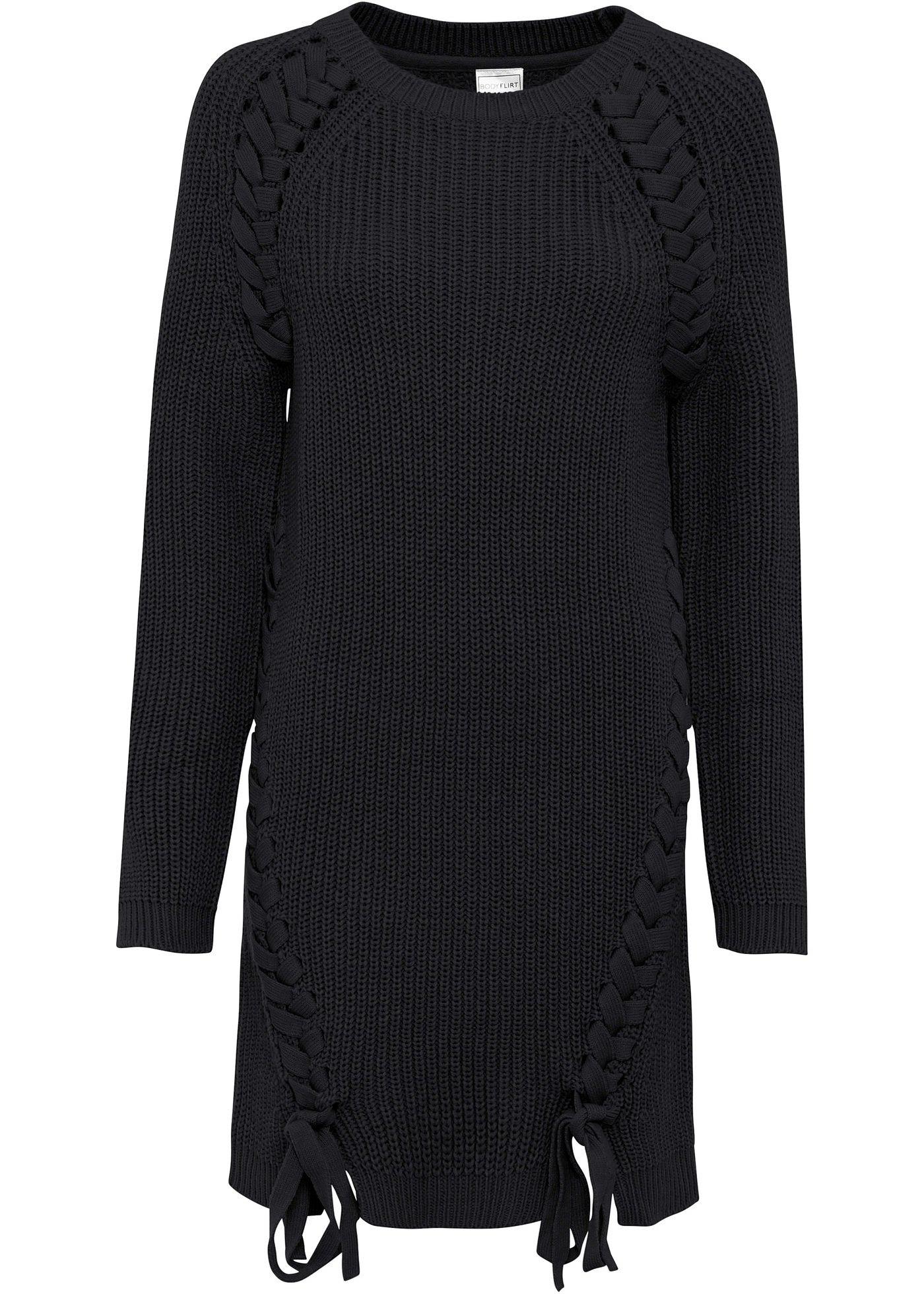 Pull long à laçage