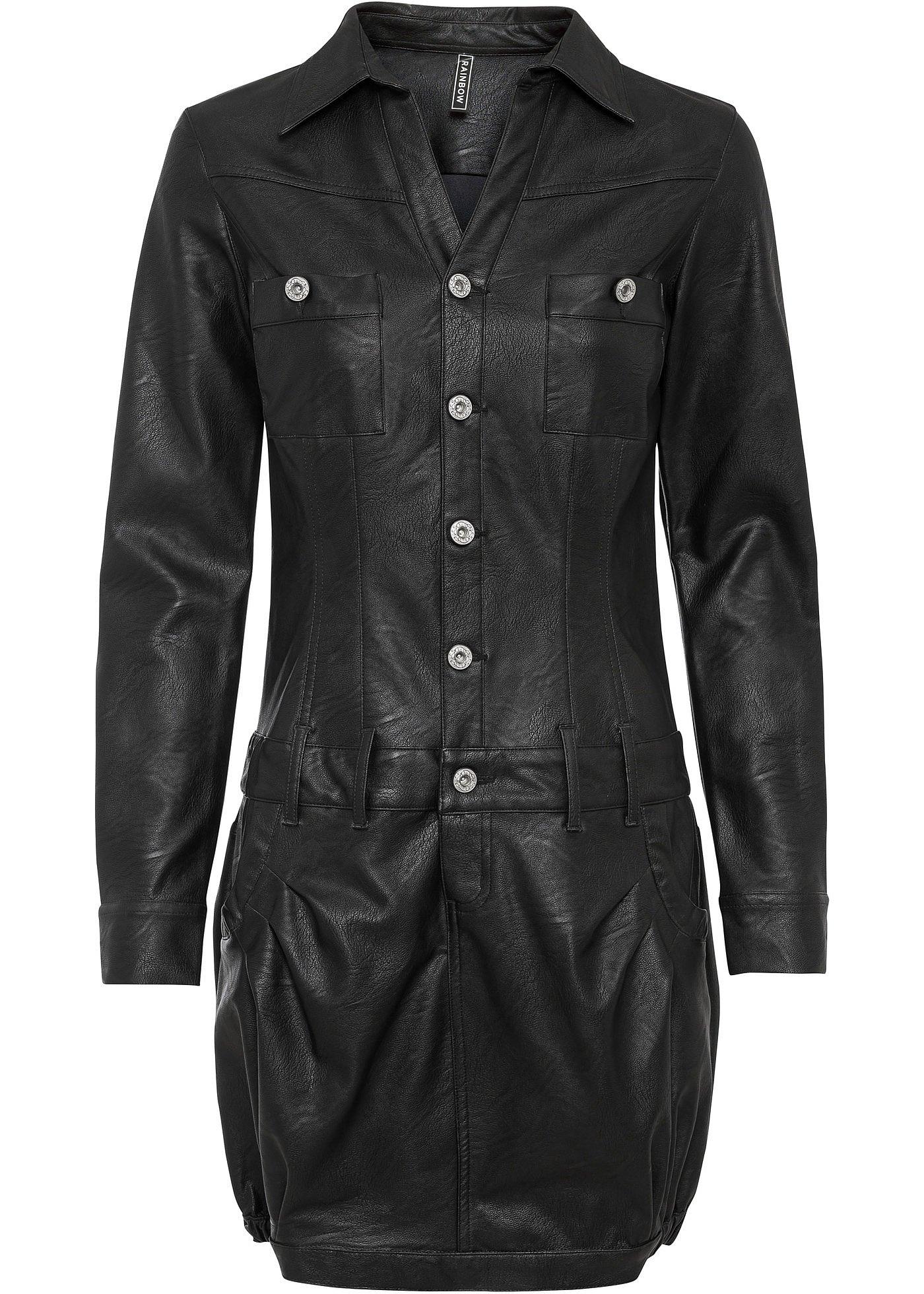 Robe synthétique imitation cuir