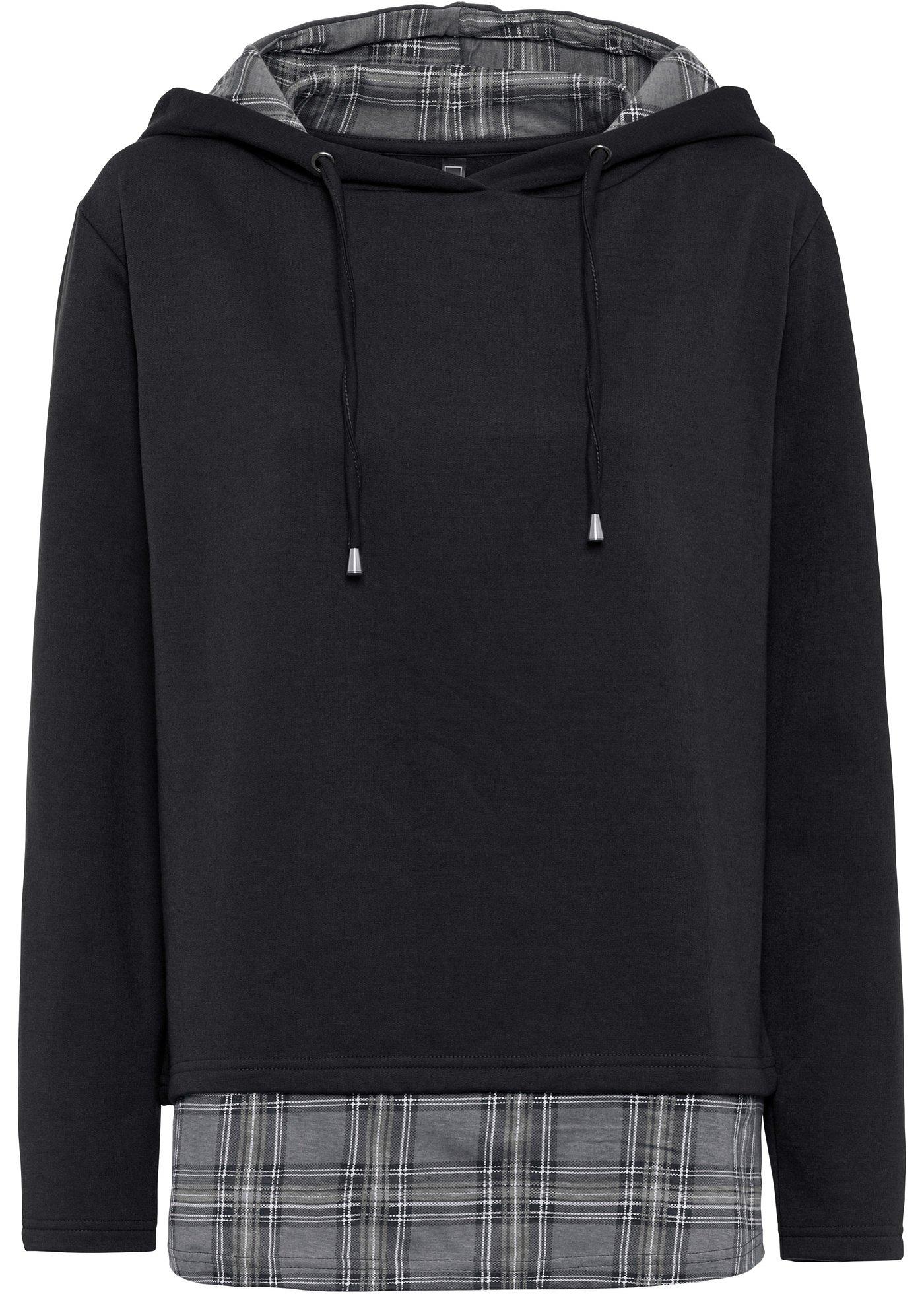 Sweat-shirt à capuche avec empiècement