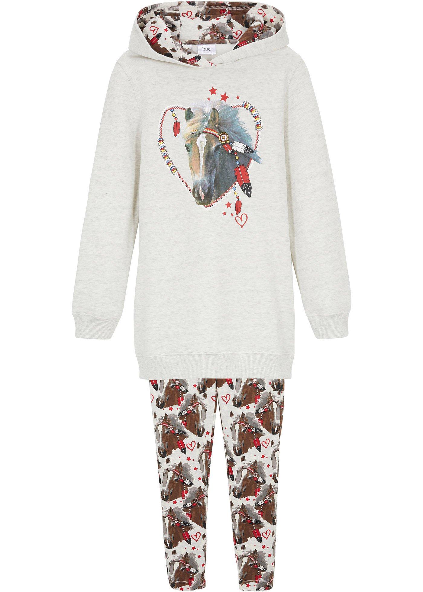 Sweat-shirt et legging fille (Ens. 2 pces.) coton