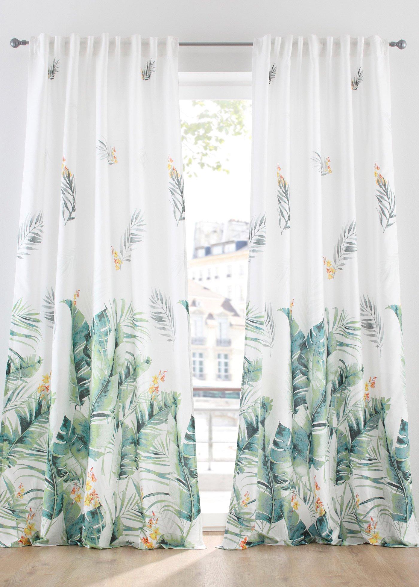 Panneau en microfibre imprimé végétal (1 pce.)