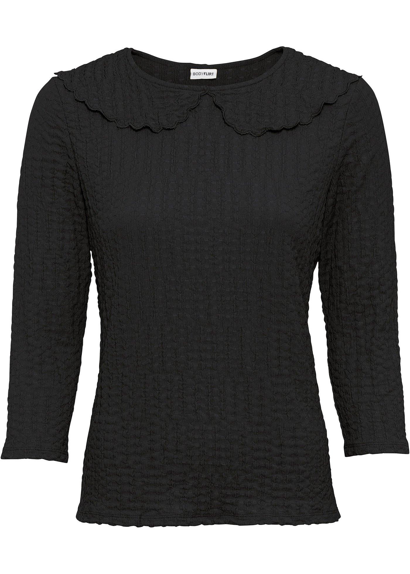 T-shirt à col Claudine