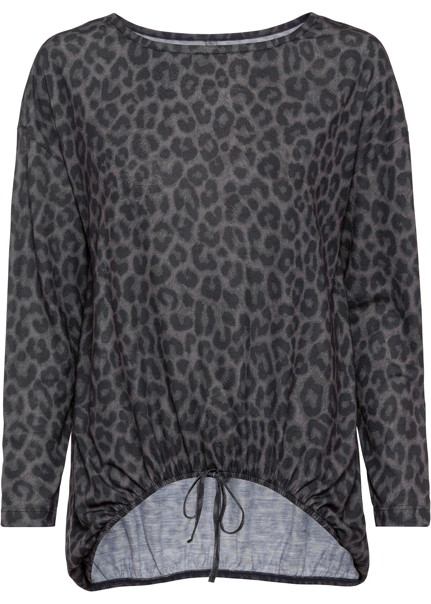 T-shirt manches longues à fronces